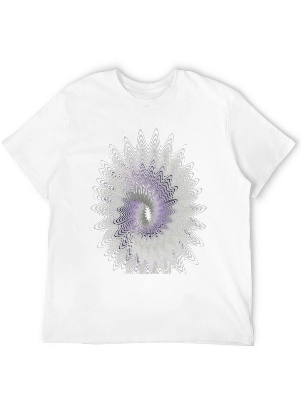 Abstract Floral Graphic Black T-Shirt