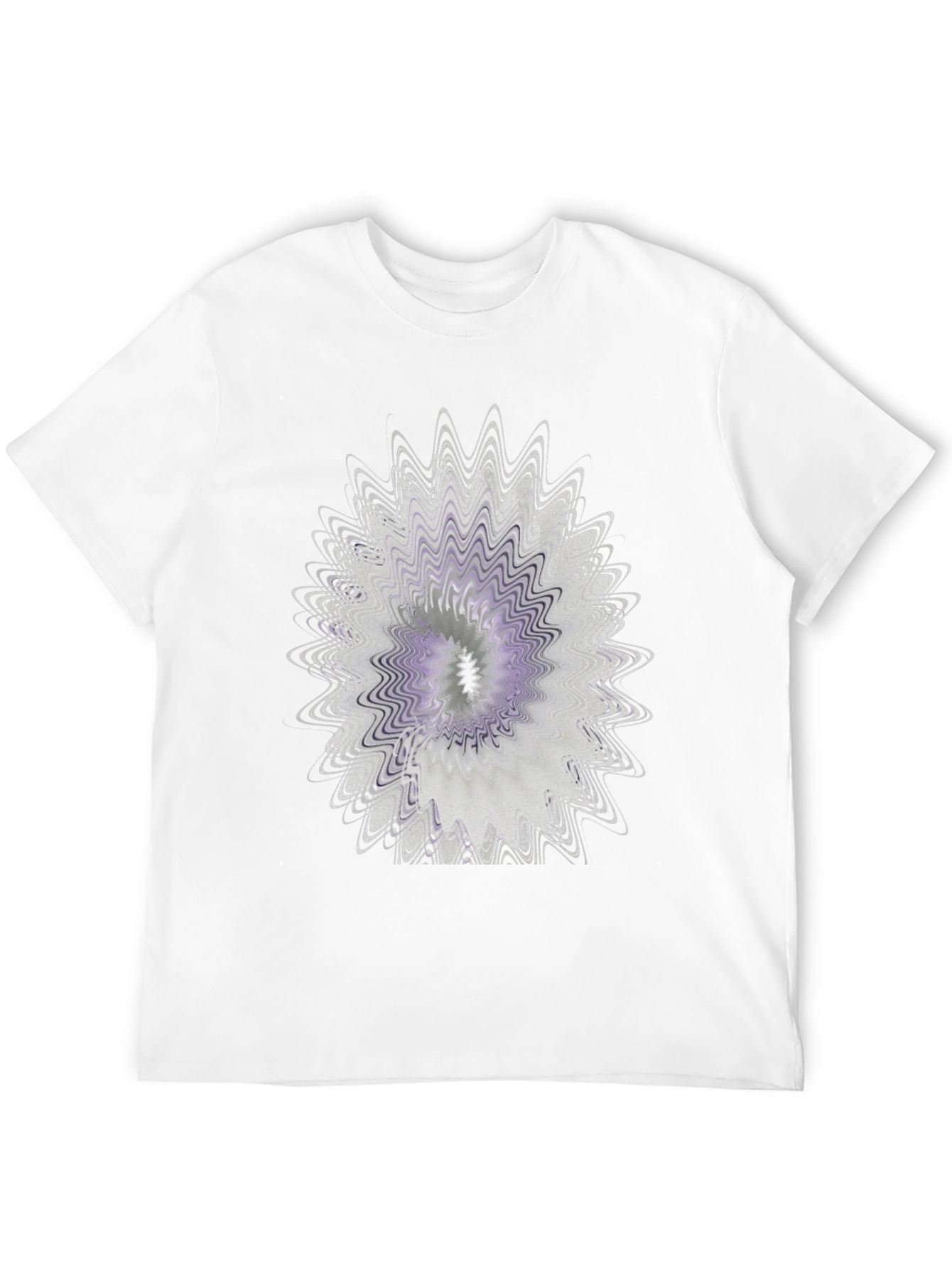 Abstract Floral Graphic Black T-Shirt