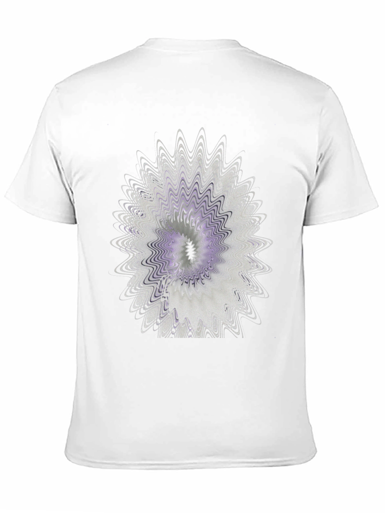 Abstract Floral Graphic Black T-Shirt