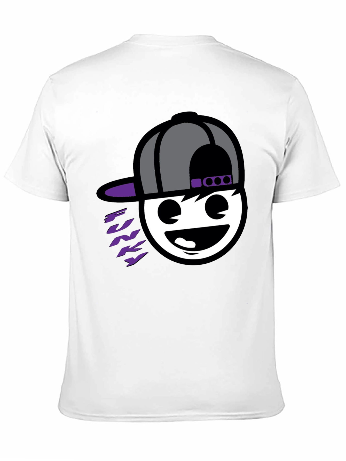 Funky Graphic Tee - Black Cotton Blend