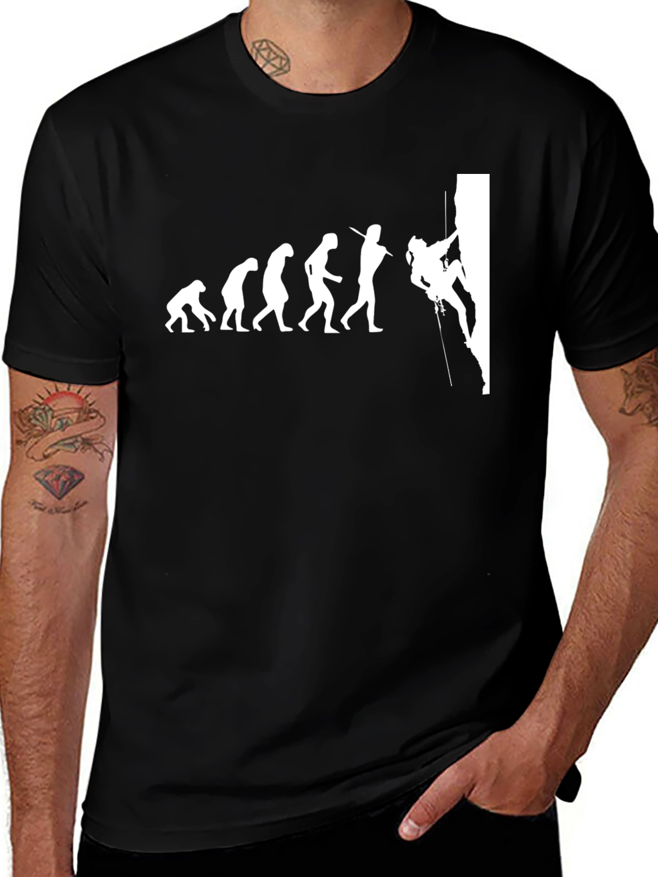 Climbing Evolution T-Shirt | Rock Climber Gift