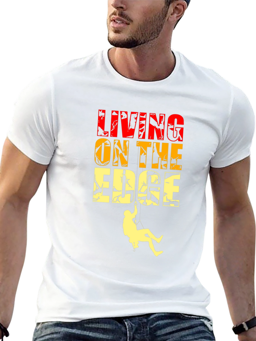 Living On The Edge Graphic T-Shirt