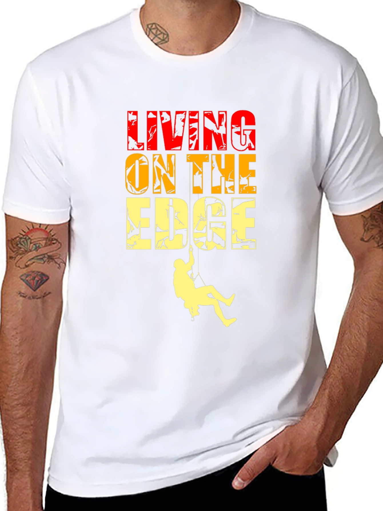 Living On The Edge Graphic T-Shirt