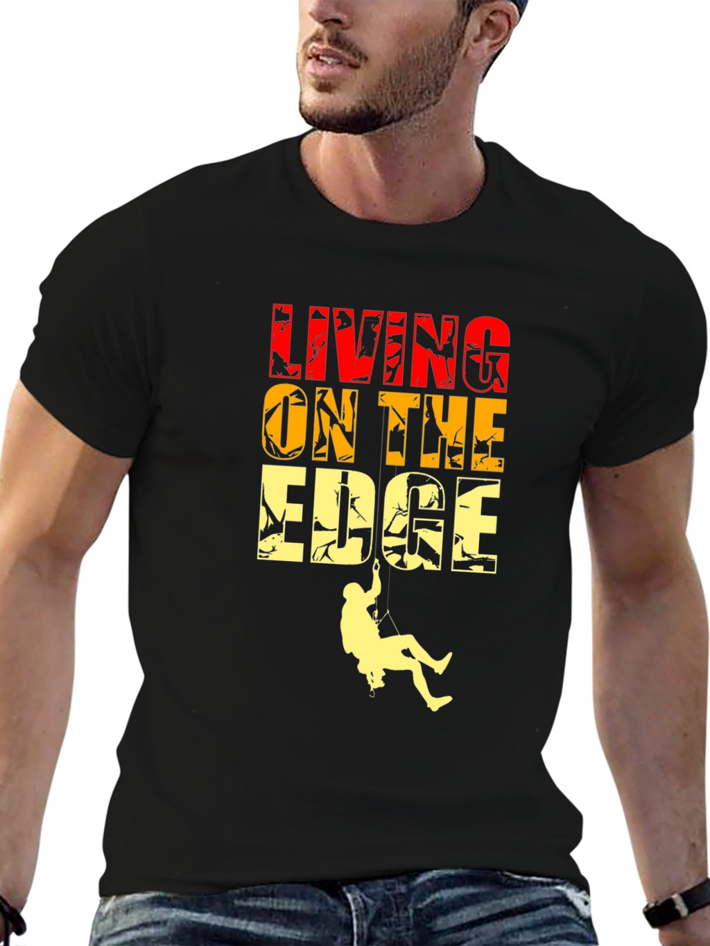 Living On The Edge Graphic T-Shirt