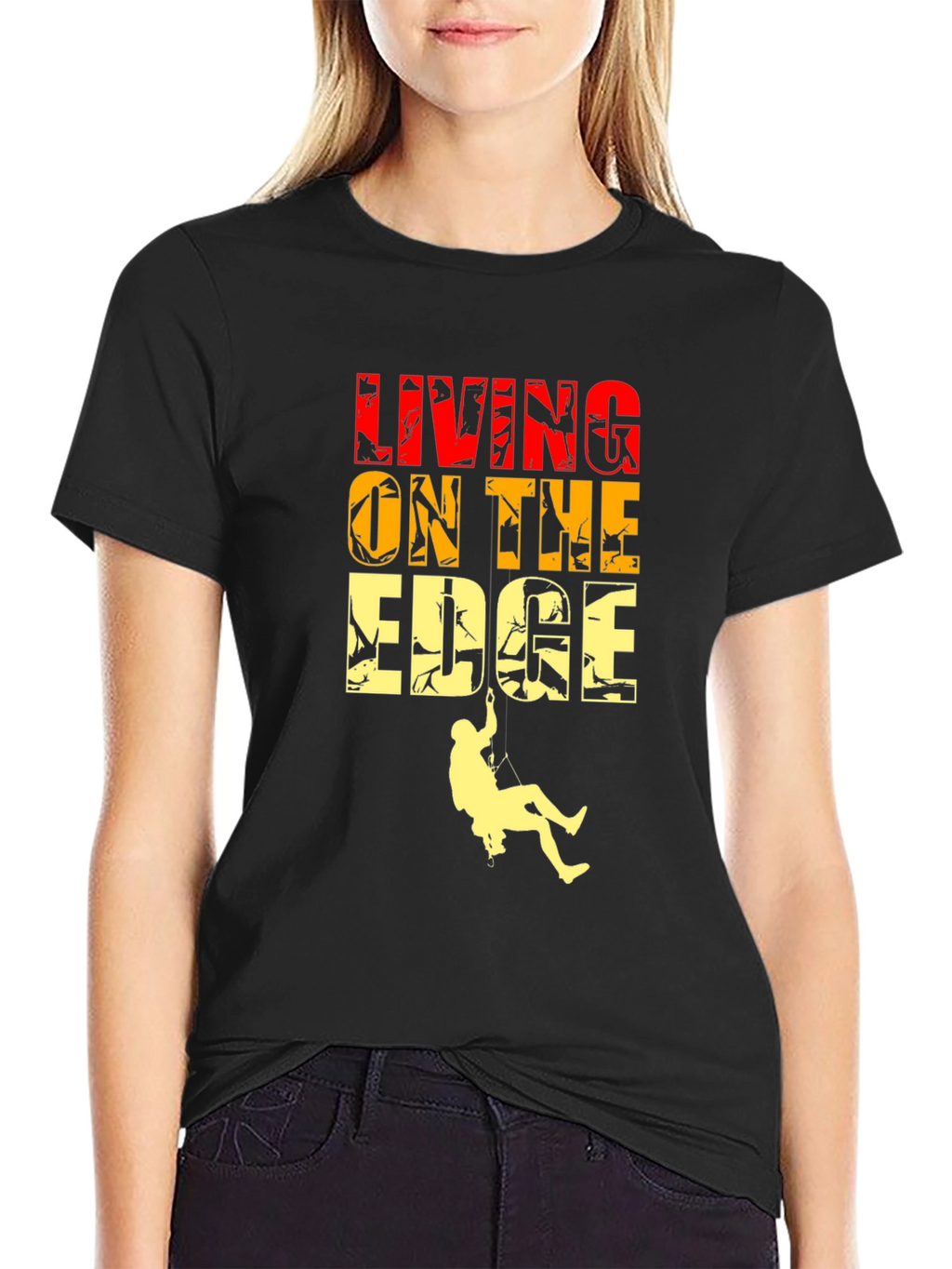 Living On The Edge Graphic T-Shirt