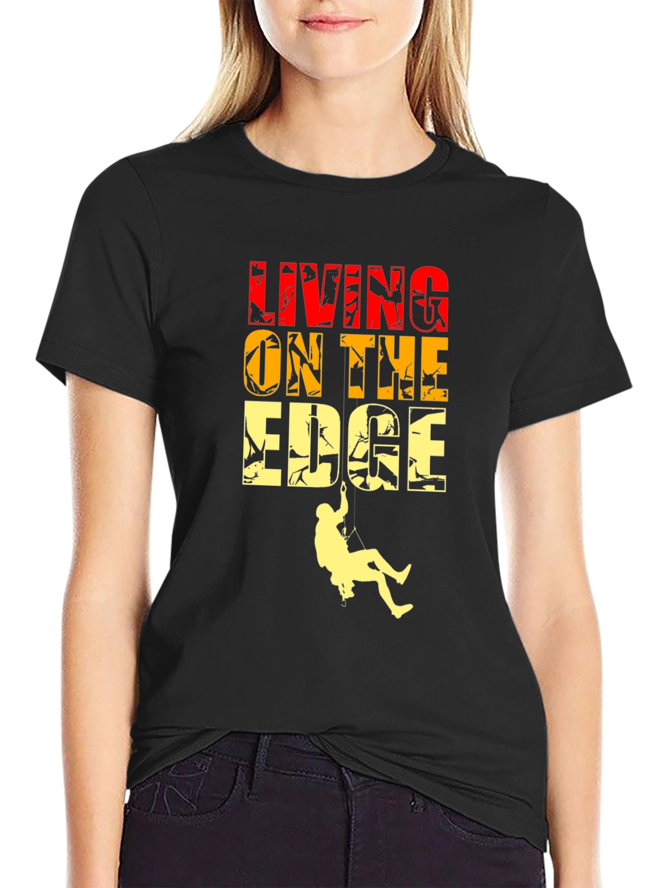 Living On The Edge Graphic T-Shirt