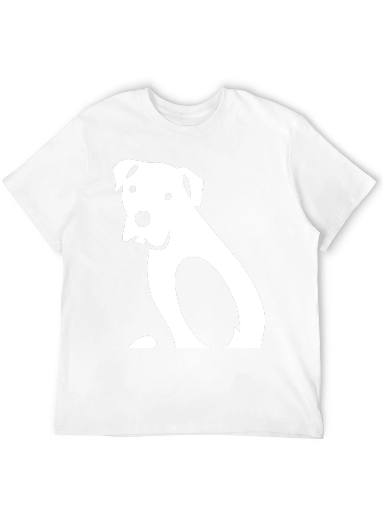 Dog Graphic T-Shirt - Black Cotton Tee
