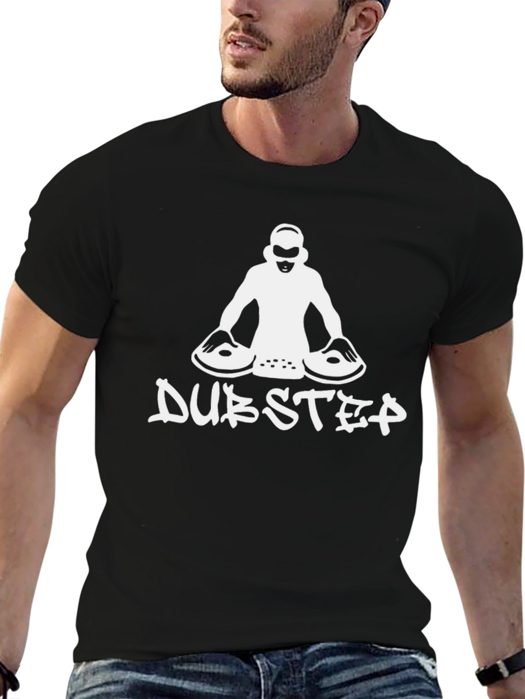 DJ Dubstep Graphic Black T-Shirt