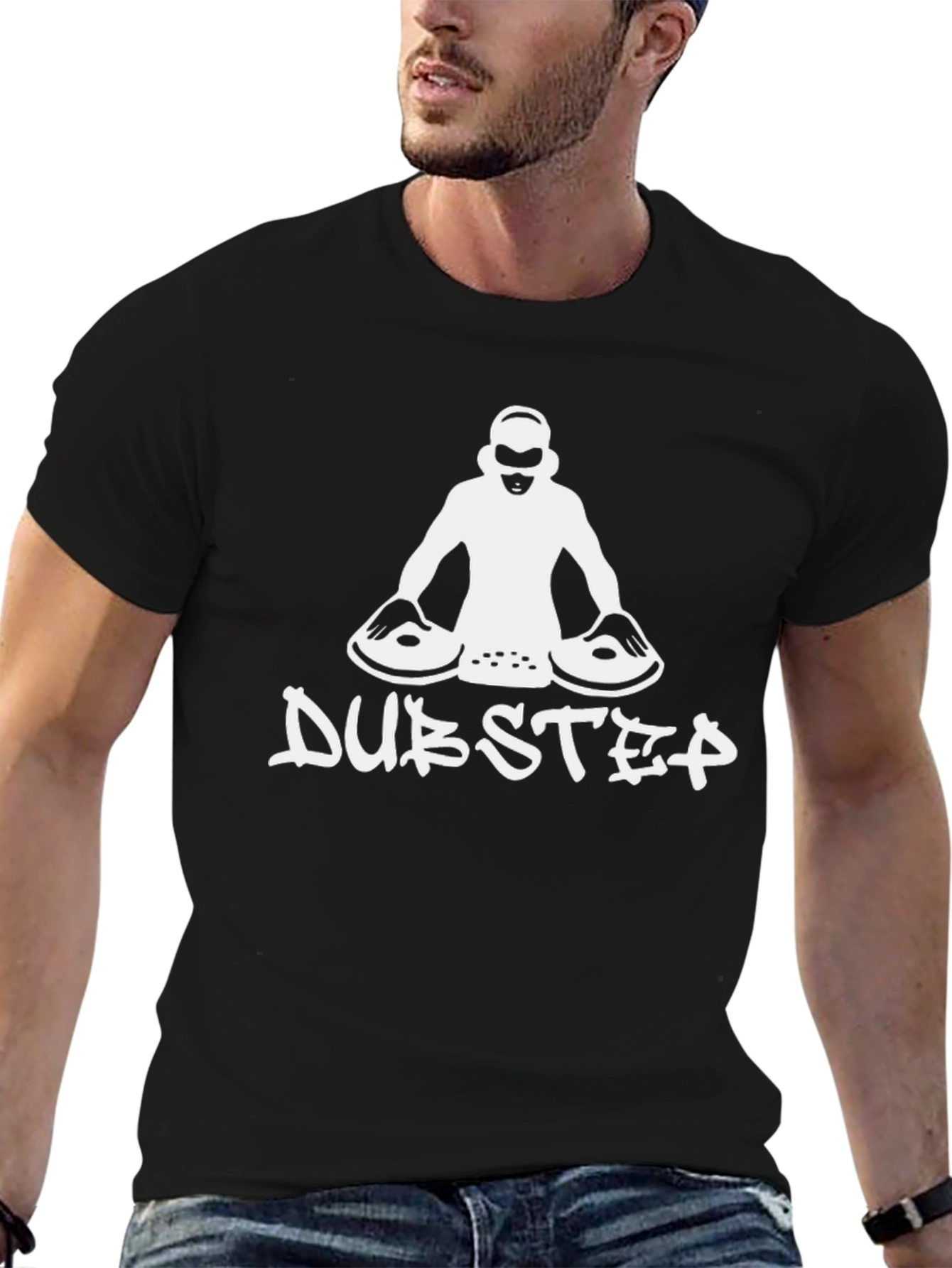 DJ Dubstep Graphic Black T-Shirt