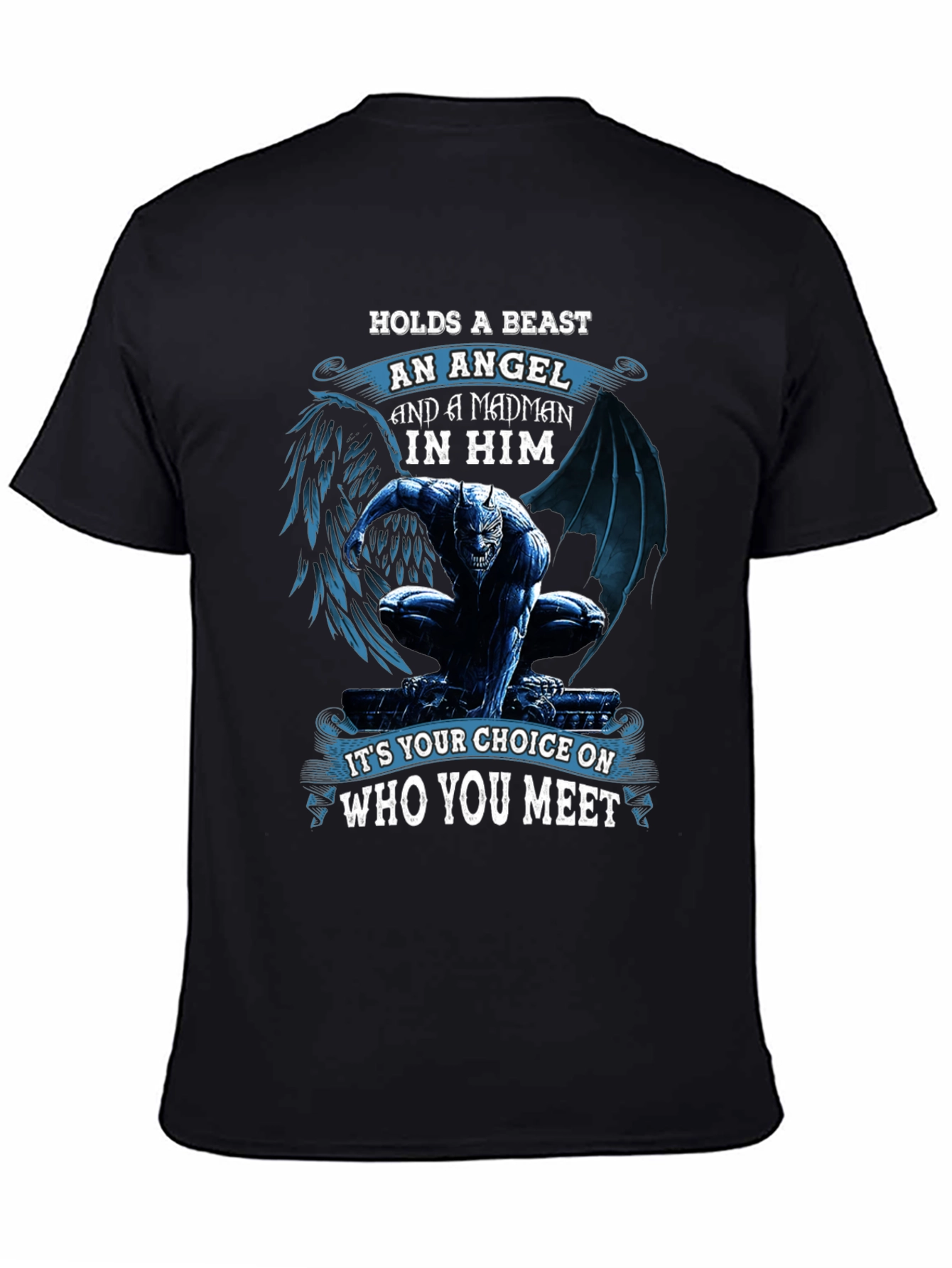 Beast Angel Madman Graphic T-Shirt