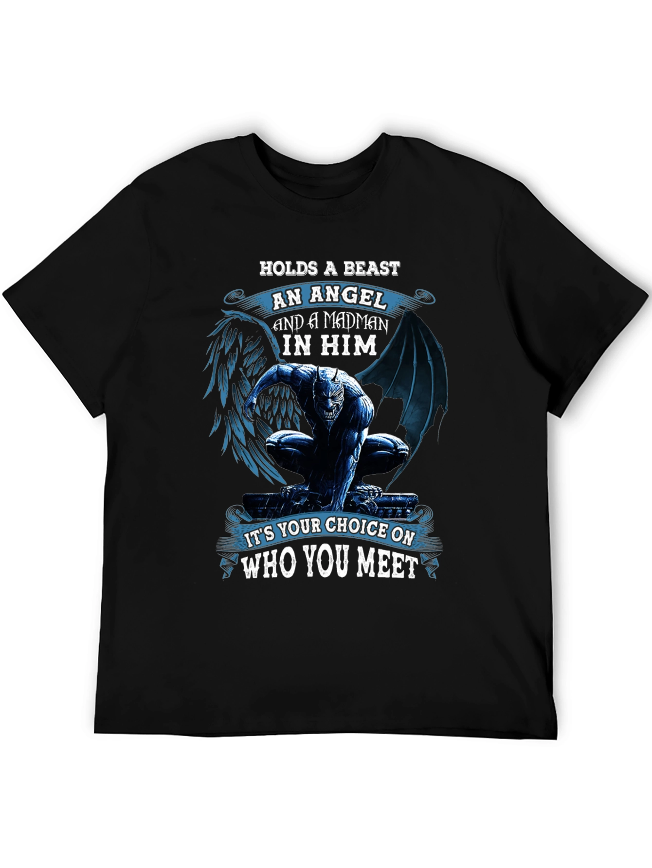 Beast Angel Madman Graphic T-Shirt