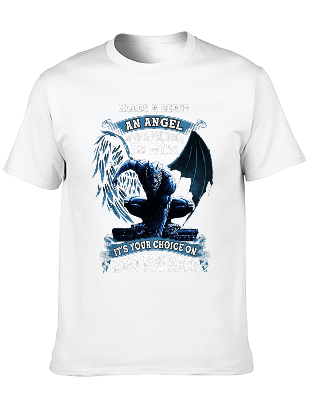 Beast Angel Madman Graphic T-Shirt