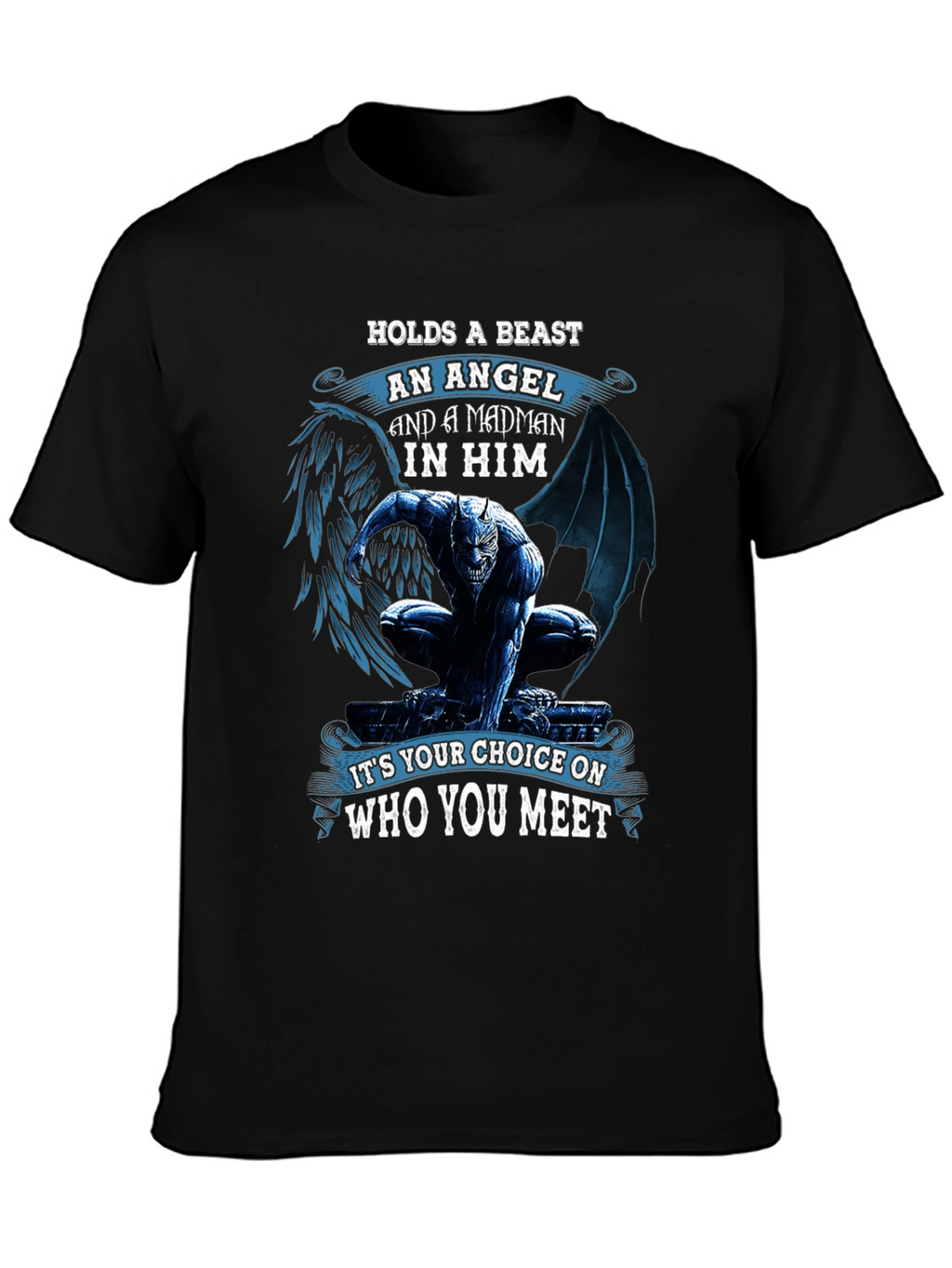 Beast Angel Madman Graphic T-Shirt