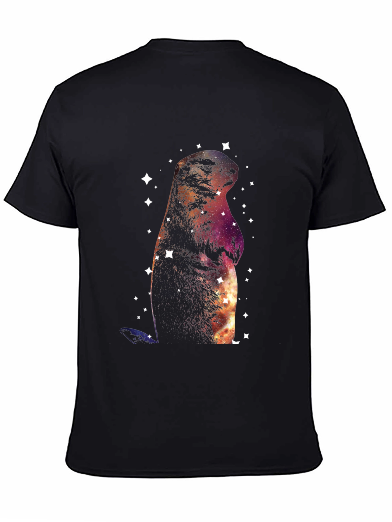Cosmic Groundhog T-Shirt - Galaxy Space Marmot Tee