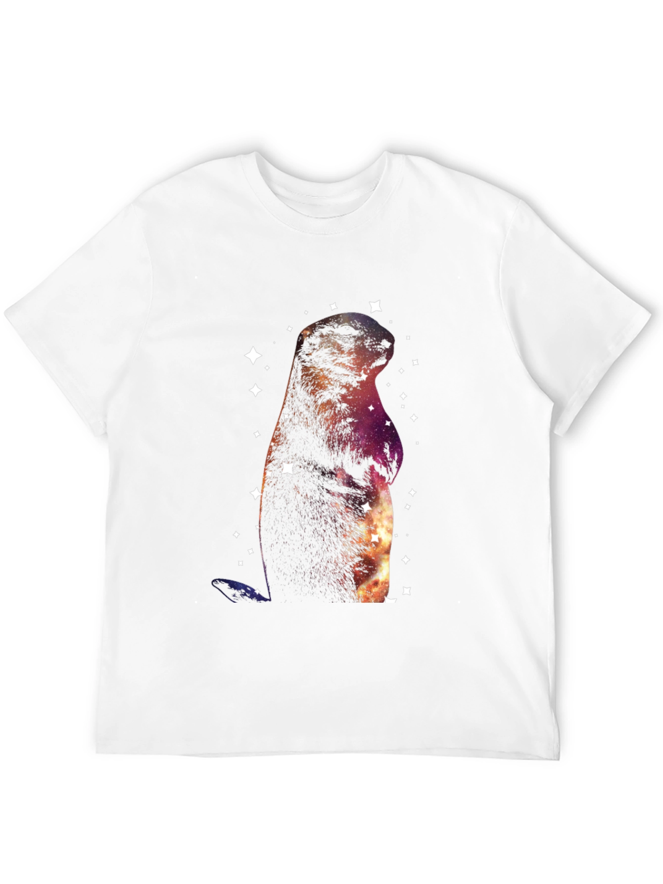Cosmic Groundhog T-Shirt - Galaxy Space Marmot Tee