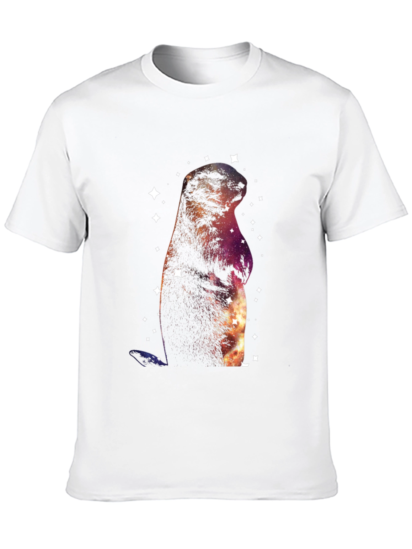 Cosmic Groundhog T-Shirt - Galaxy Space Marmot Tee