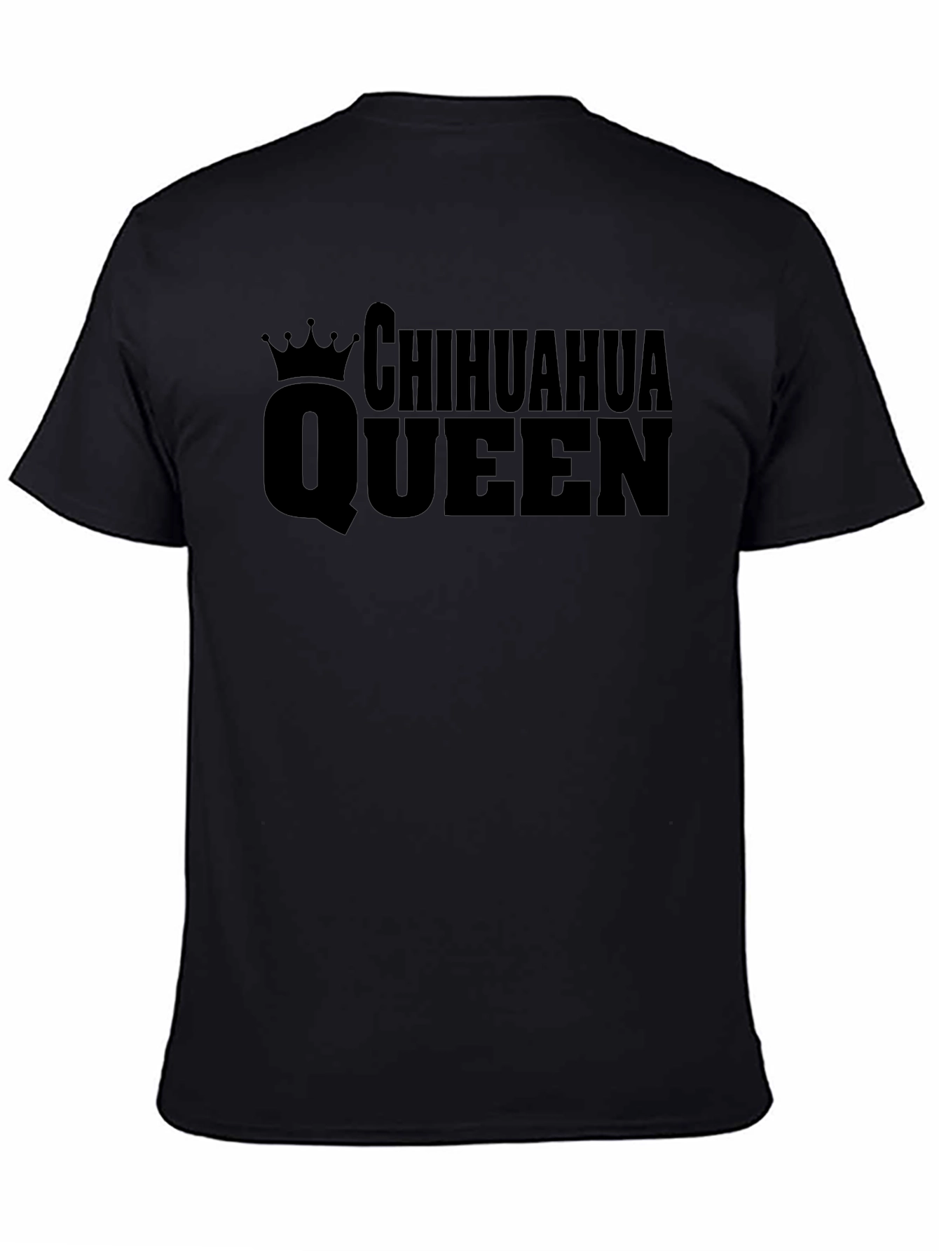 Chihuahua Queen Black T-Shirt