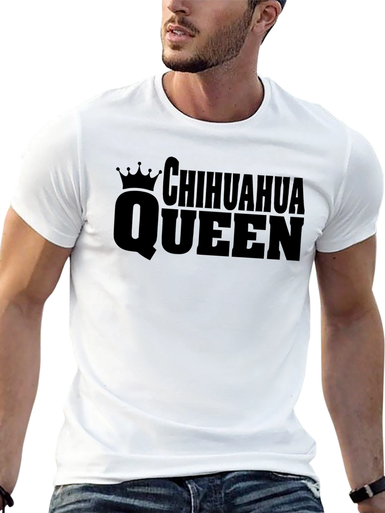 Chihuahua Queen Black T-Shirt