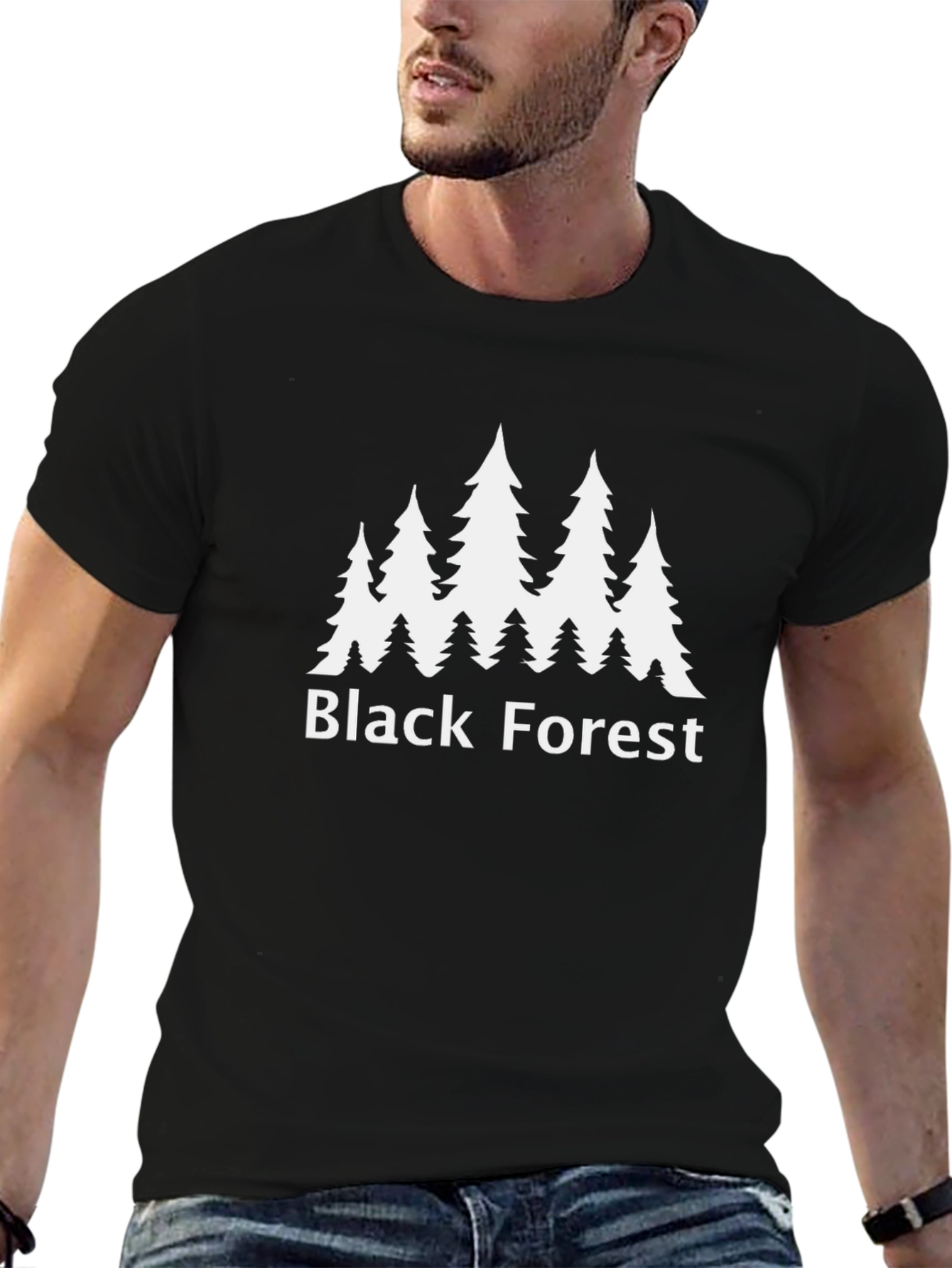 Black Forest T-Shirt - Nature Inspired Graphic Tee