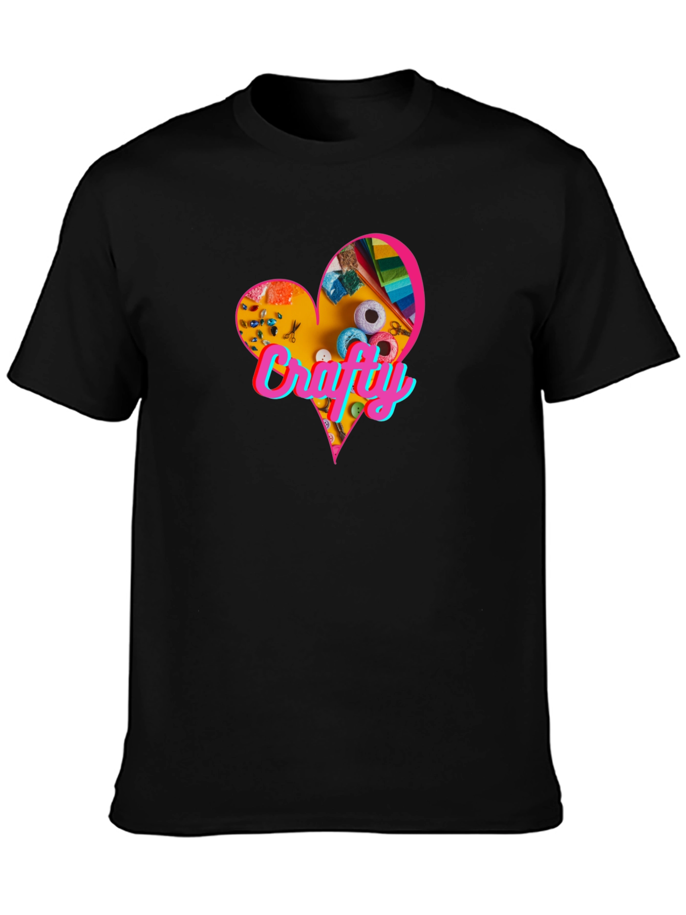 Crafty Heart T-Shirt - Express Your Creative Side