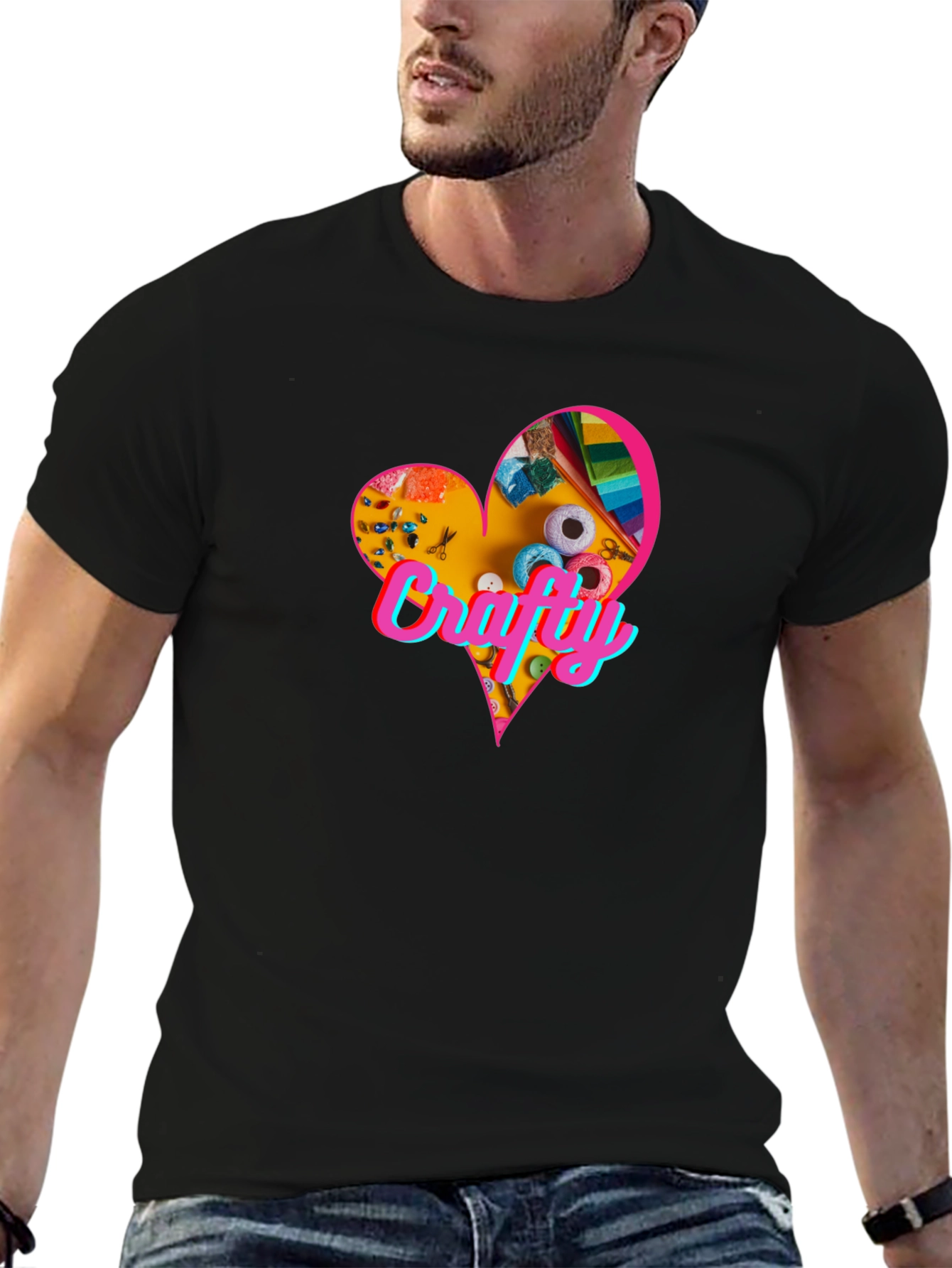 Crafty Heart T-Shirt - Express Your Creative Side
