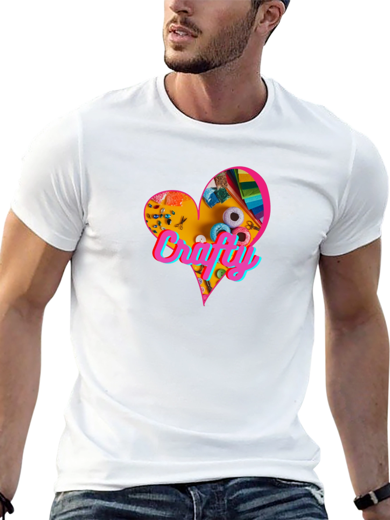 Crafty Heart T-Shirt - Express Your Creative Side