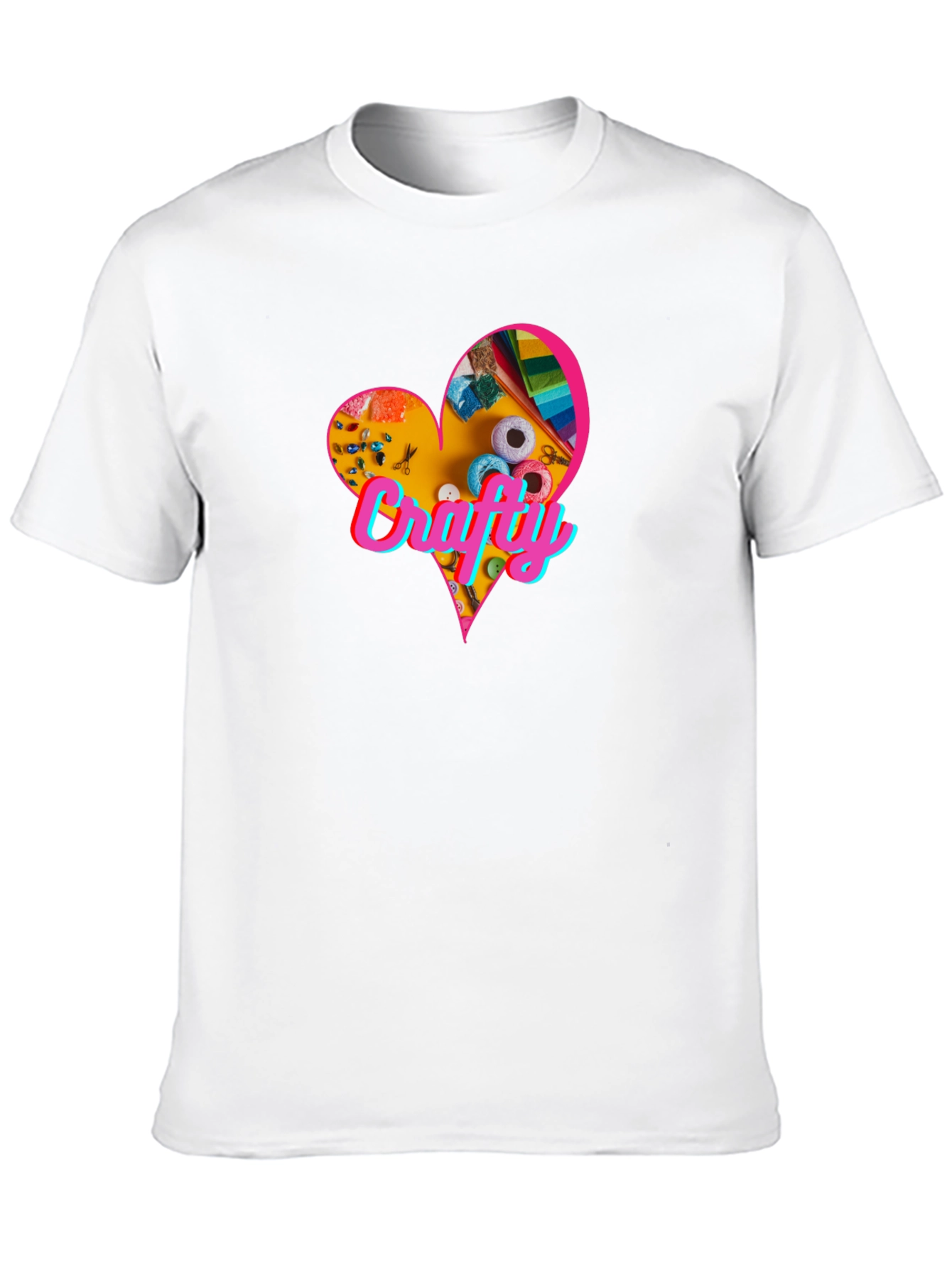 Crafty Heart T-Shirt - Express Your Creative Side