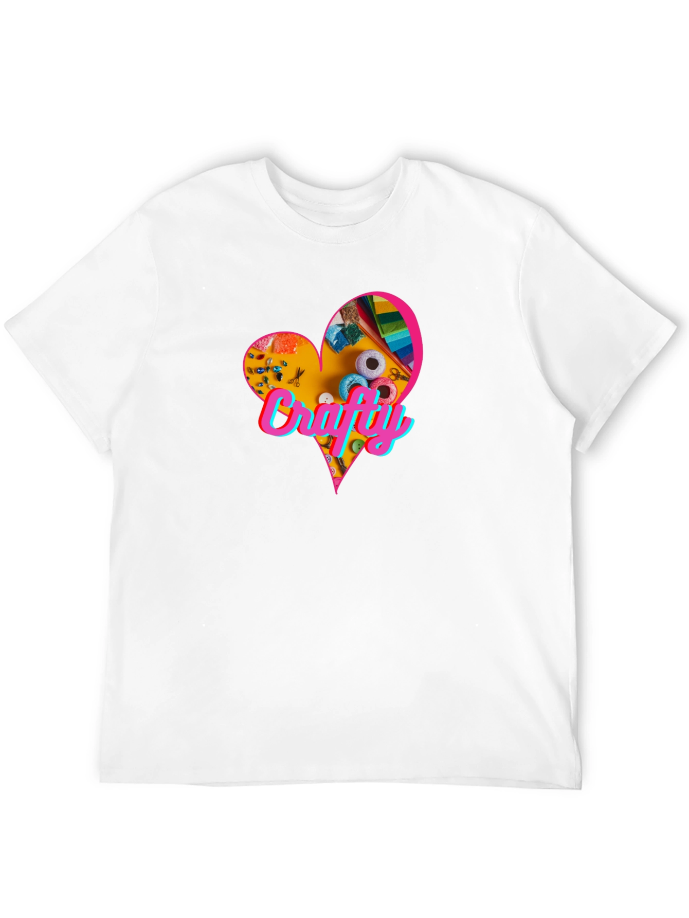 Crafty Heart T-Shirt - Express Your Creative Side