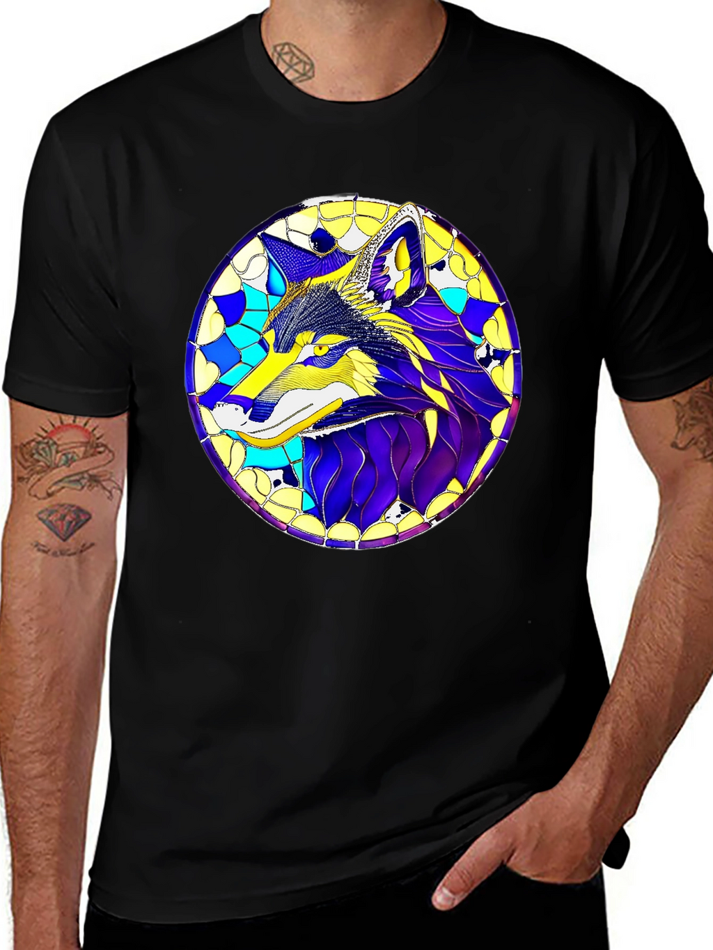 Artistic Wolf Graphic Tee