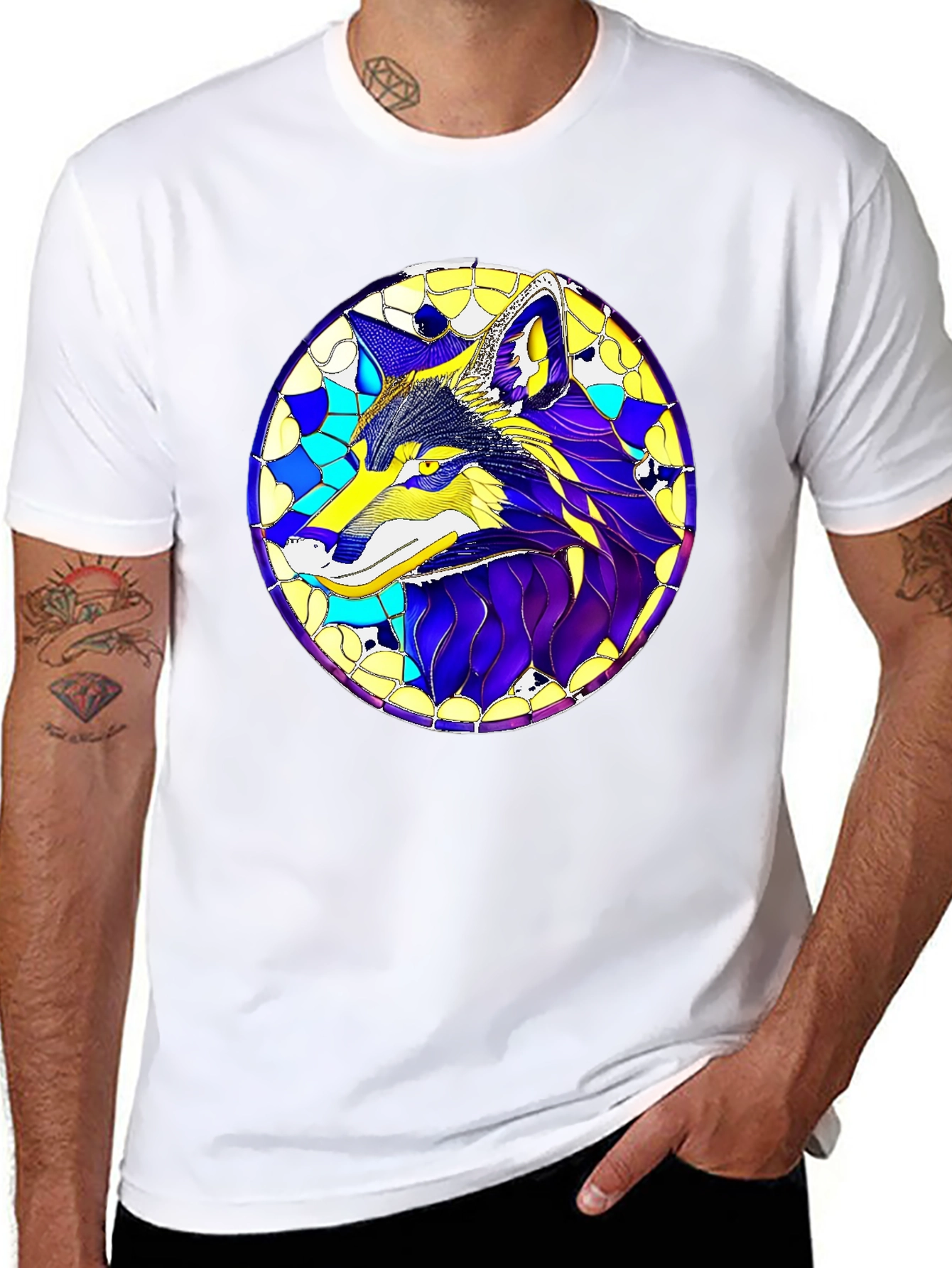 Artistic Wolf Graphic Tee