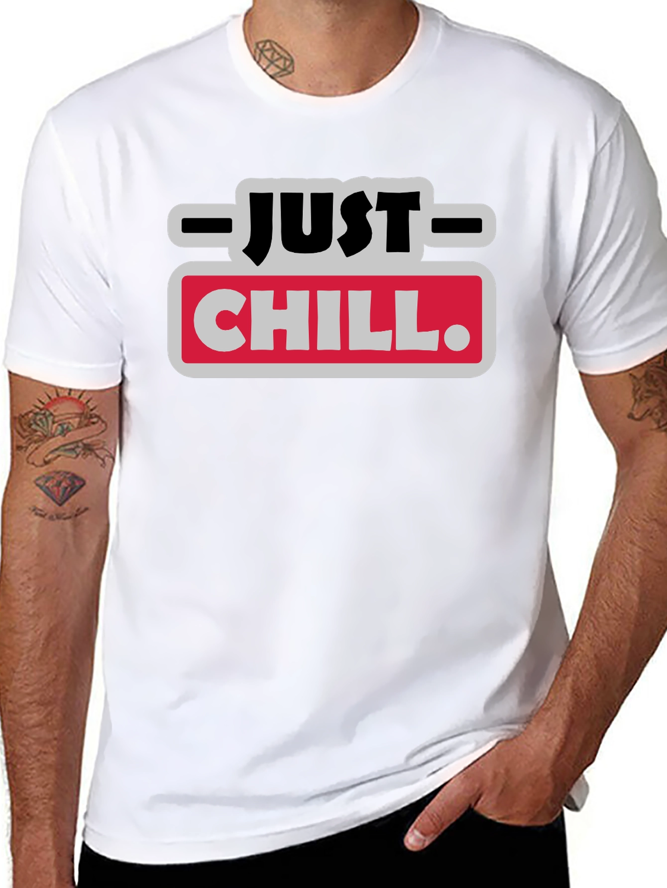 Just Chill Graphic Tee - Relaxed Style T-Shirt