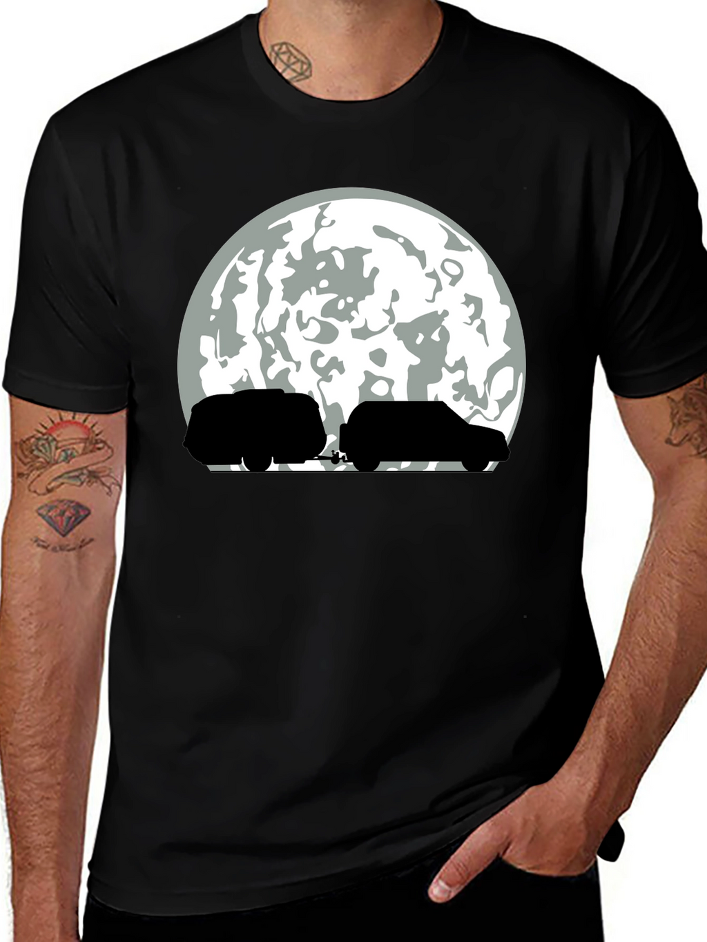 Camping Under the Moon T-Shirt