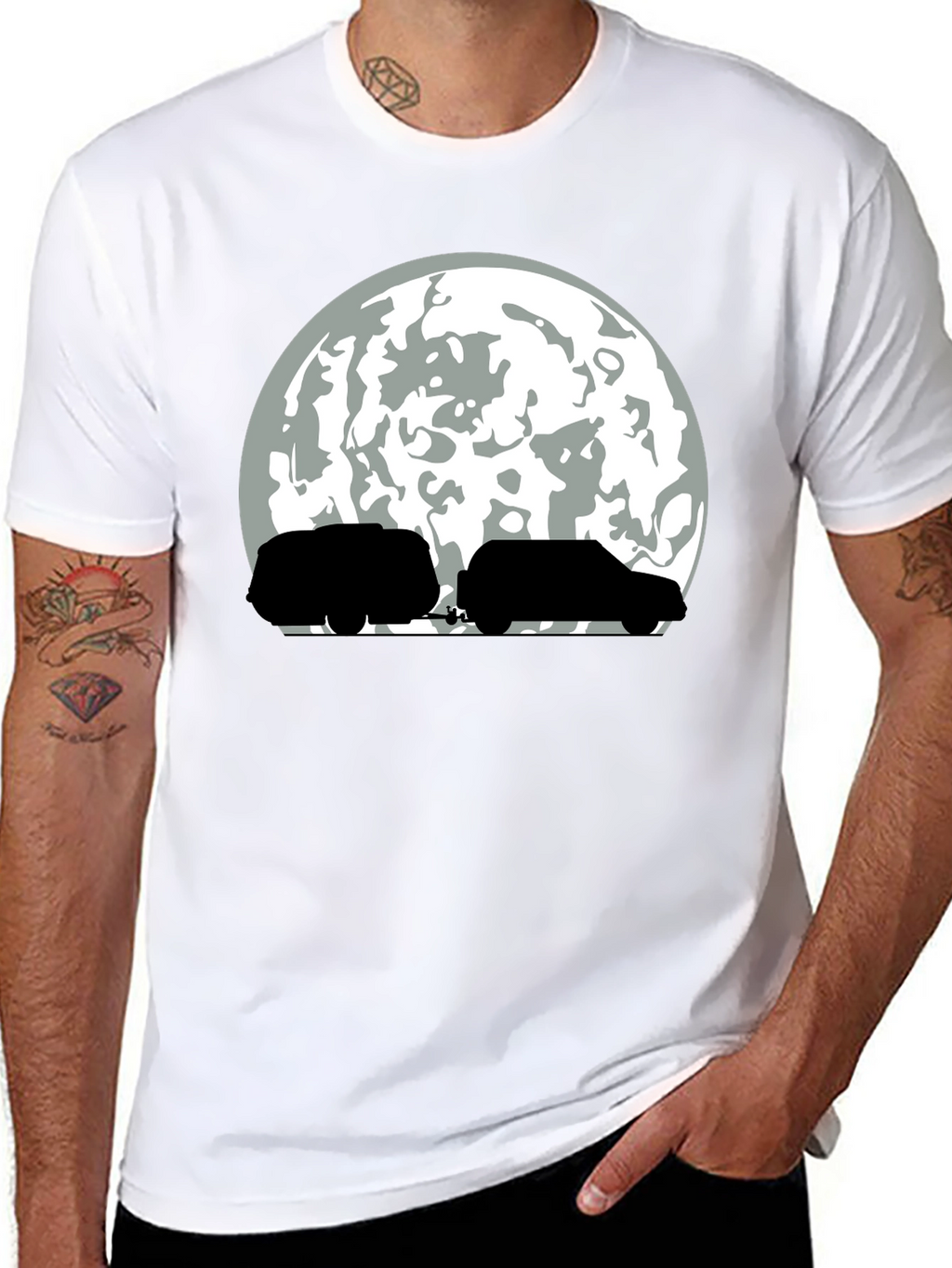Camping Under the Moon T-Shirt