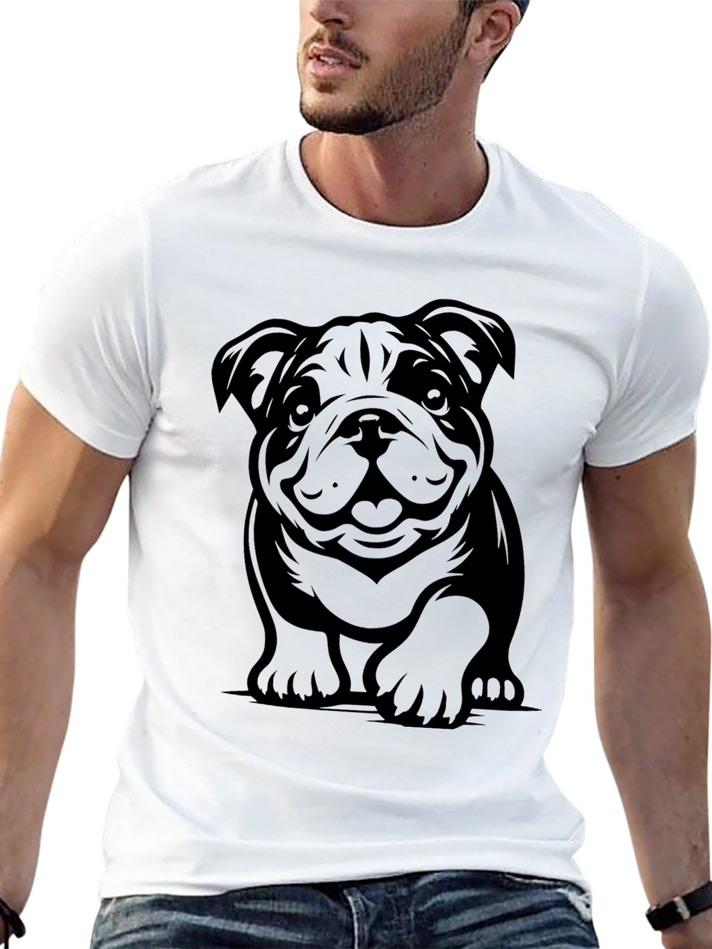 Bulldog Graphic T-Shirt