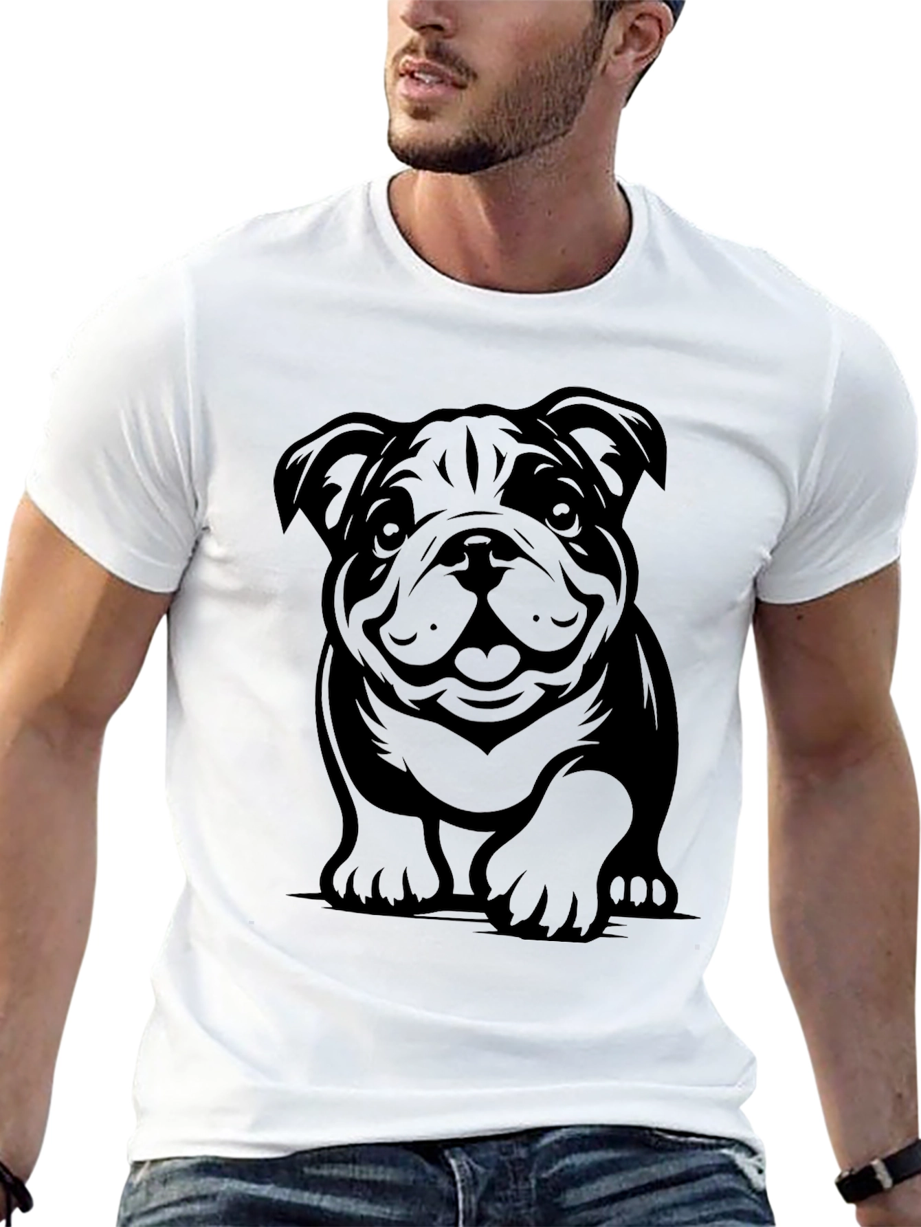 Bulldog Graphic T-Shirt