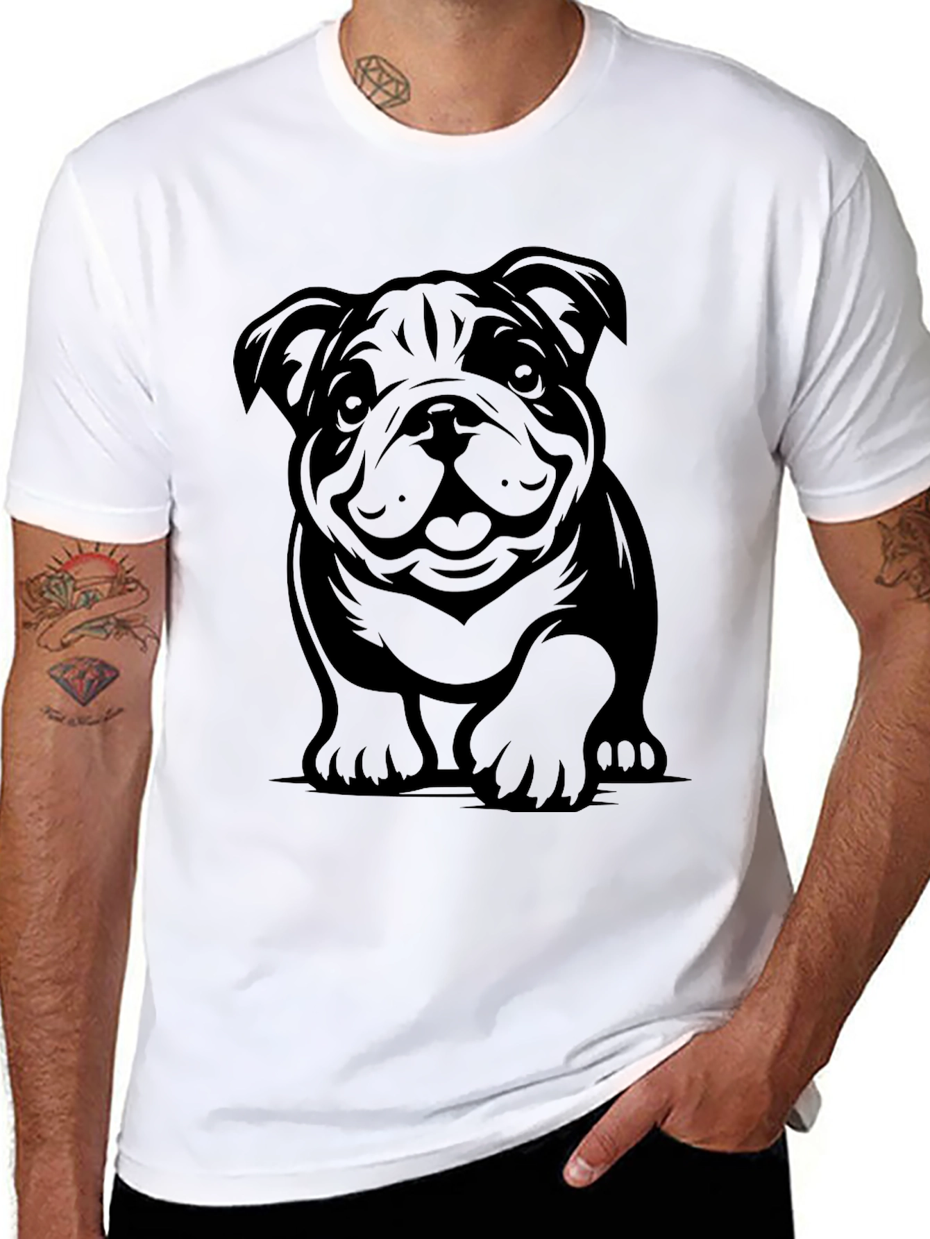 Bulldog Graphic T-Shirt