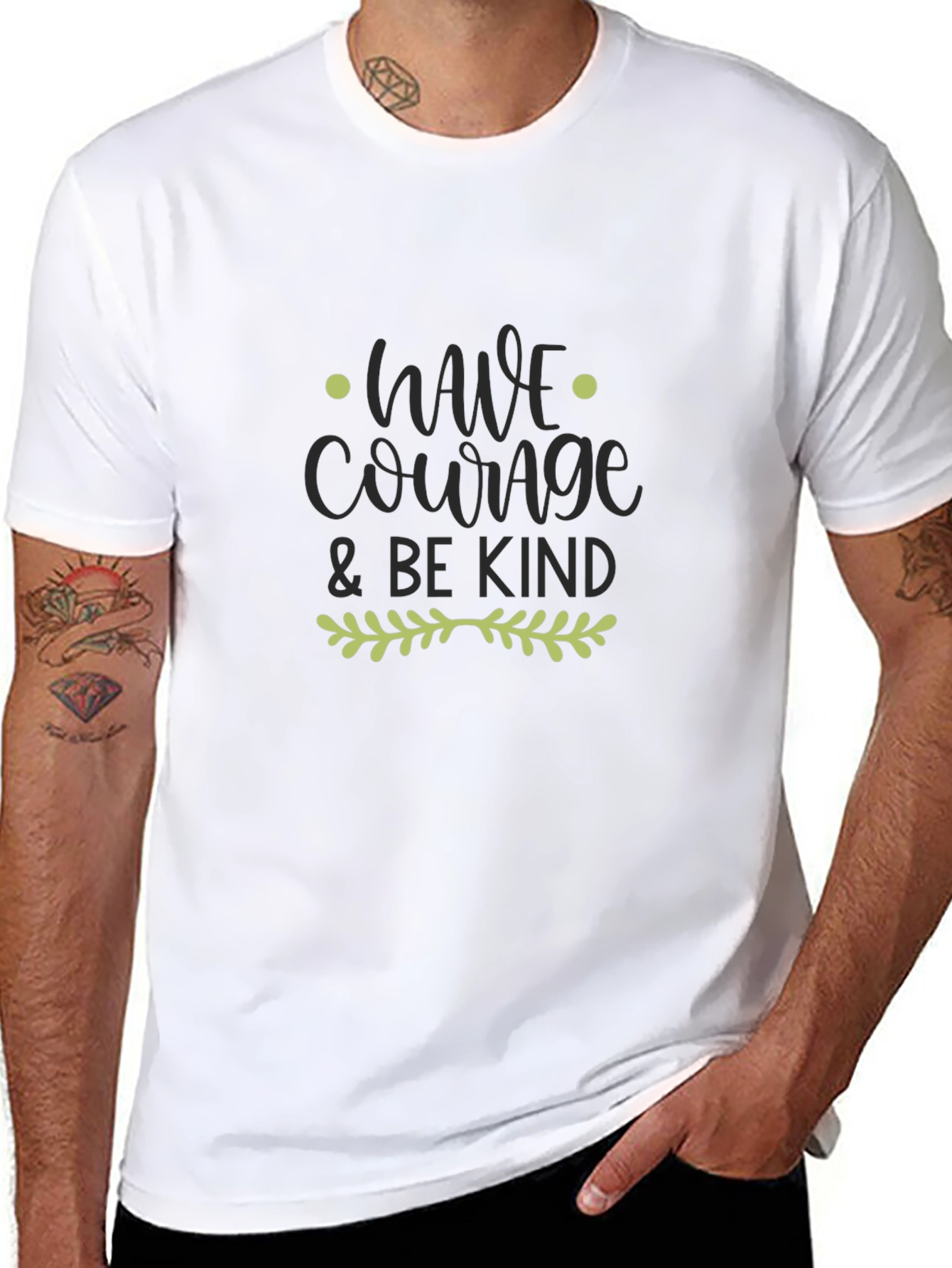 Courage & Kind T-Shirt - Black Graphic Tee