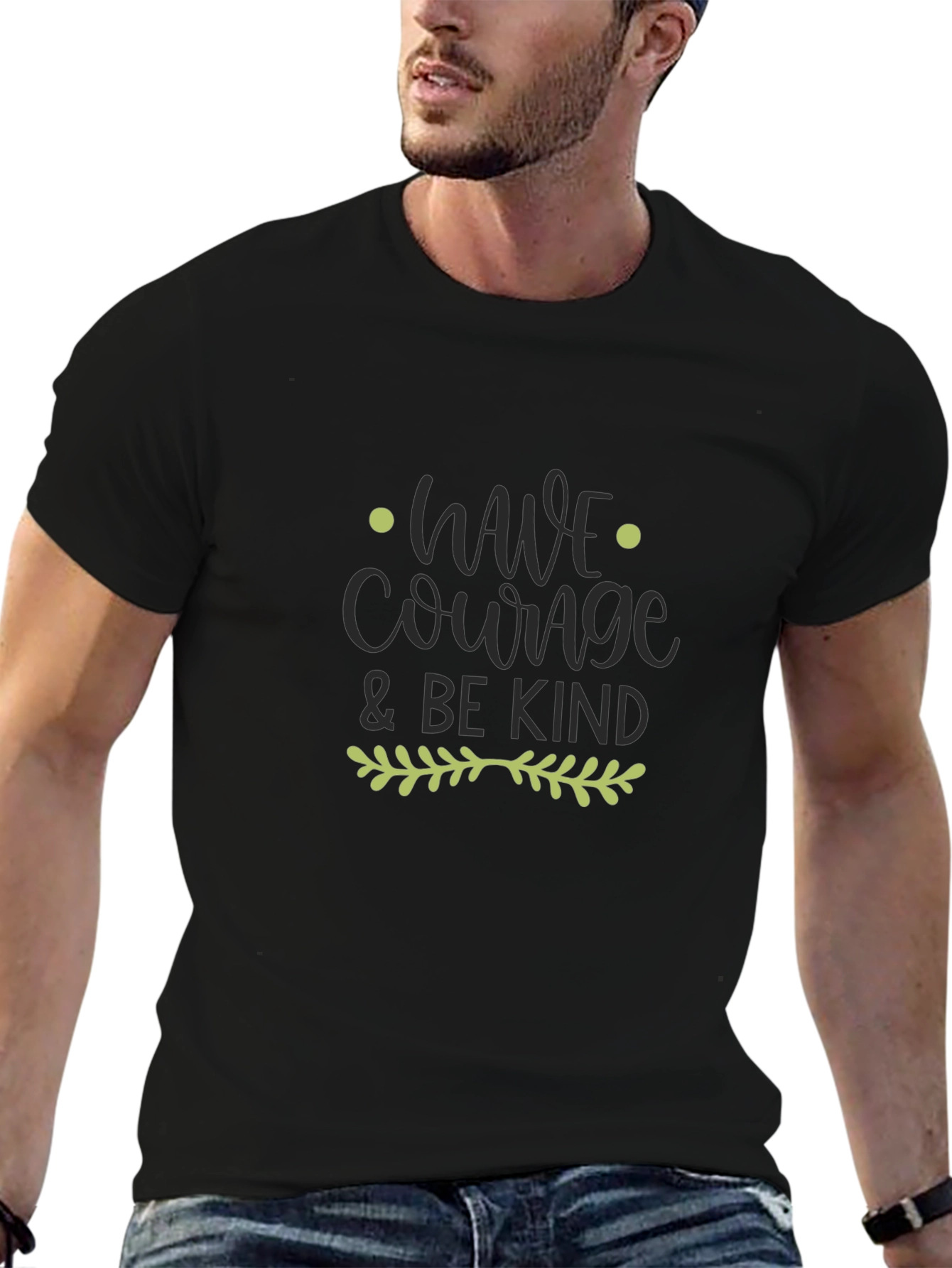 Courage & Kind T-Shirt - Black Graphic Tee