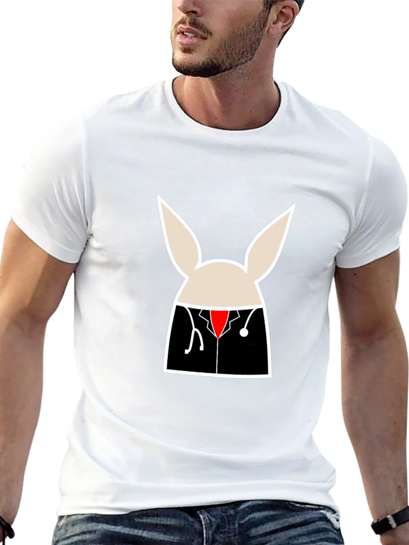 Doctor Bunny Graphic Tee - Unisex Black T-Shirt