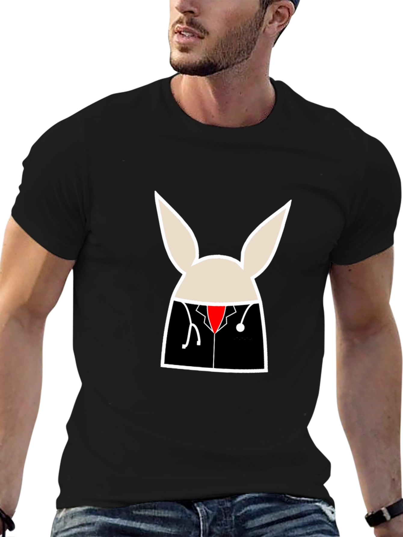 Doctor Bunny Graphic Tee - Unisex Black T-Shirt