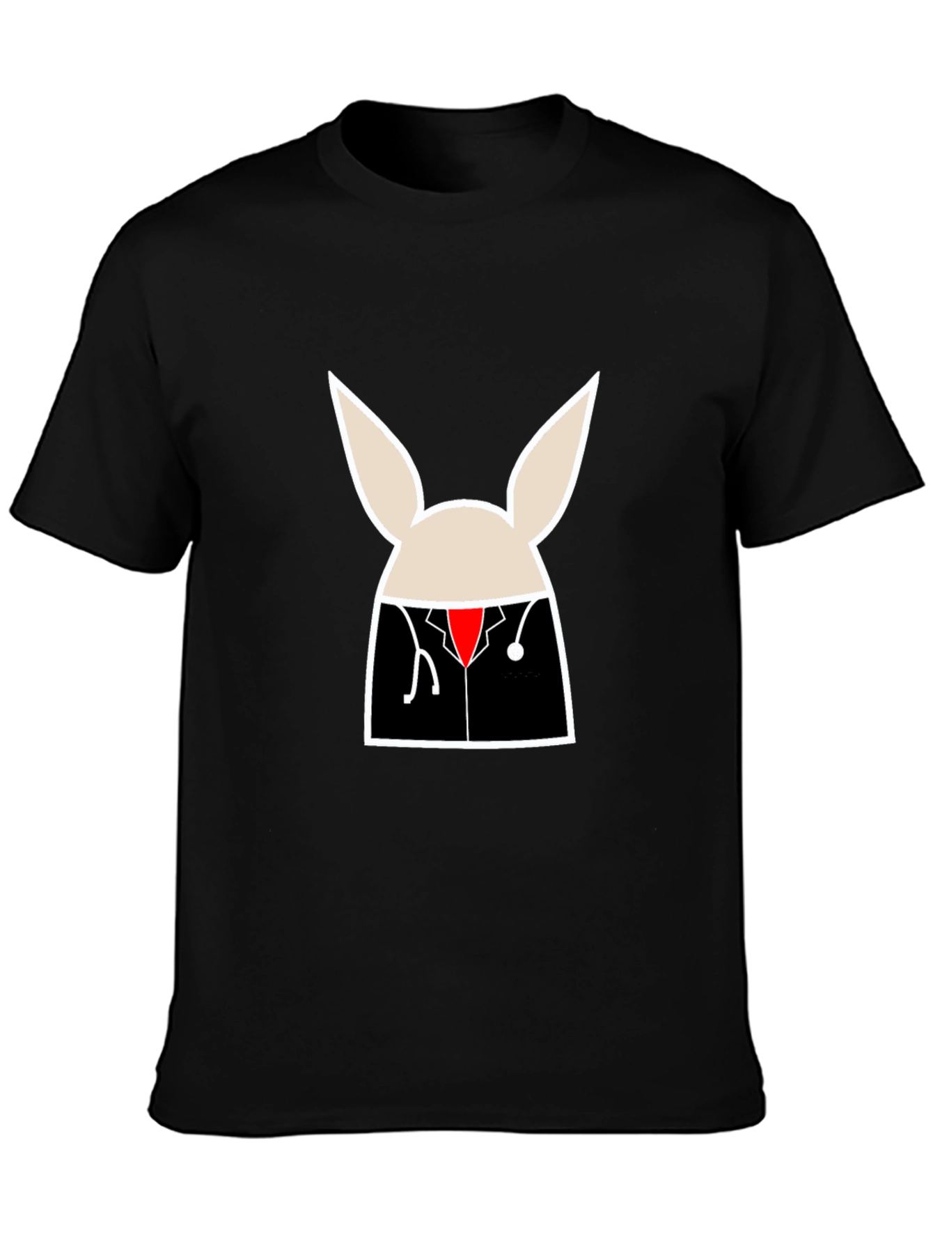 Doctor Bunny Graphic Tee - Unisex Black T-Shirt