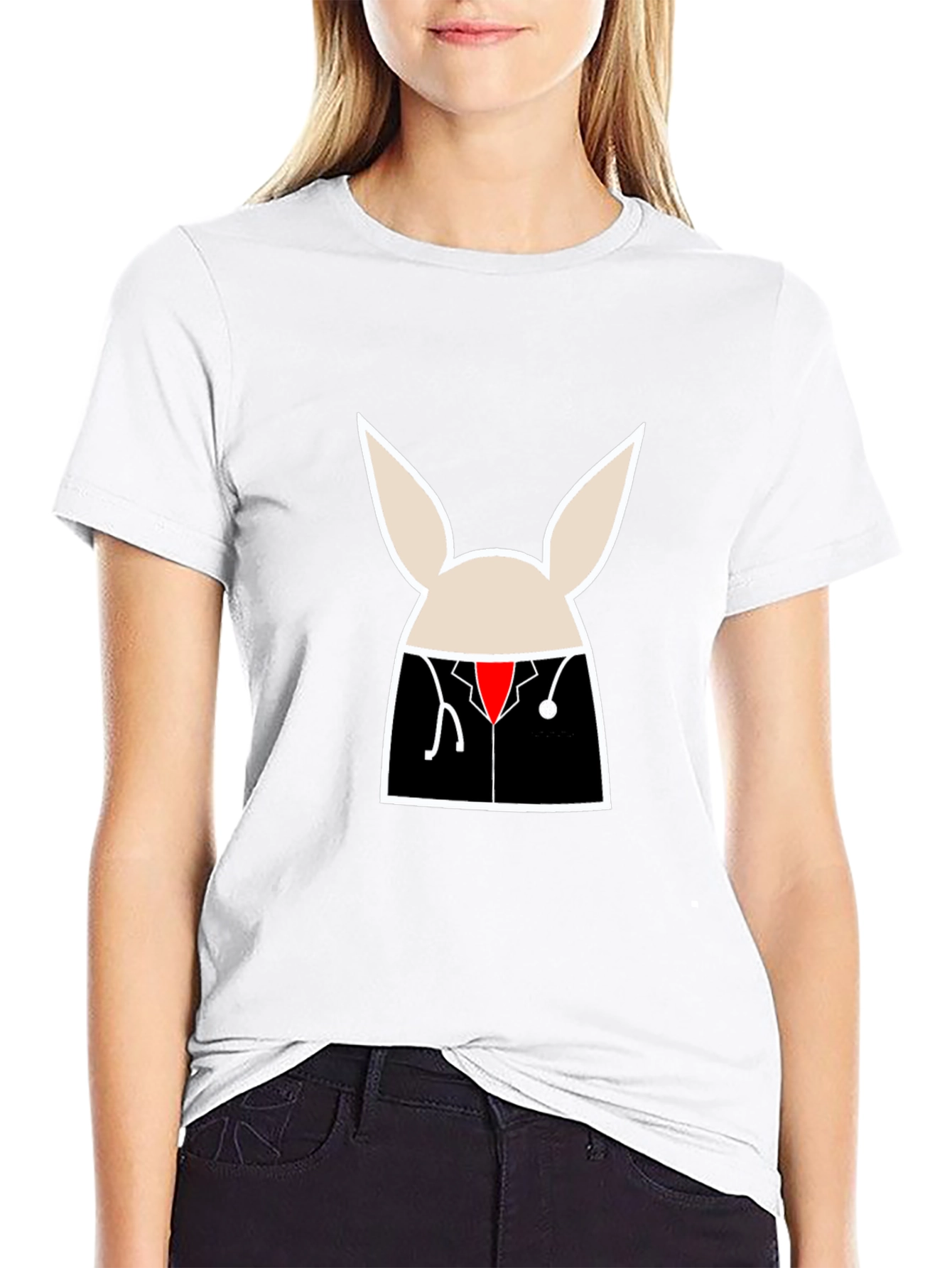 Doctor Bunny Graphic Tee - Unisex Black T-Shirt