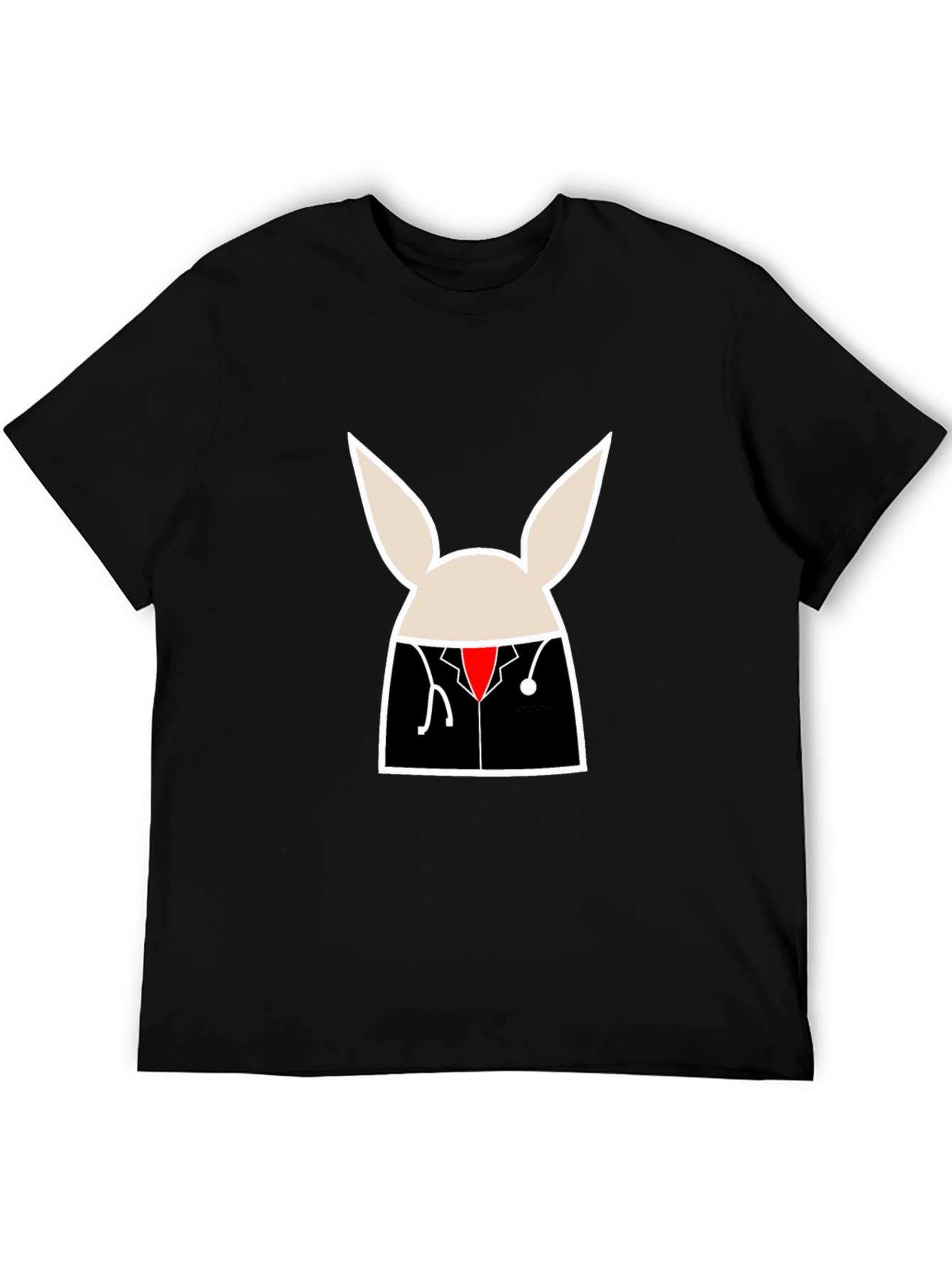 Doctor Bunny Graphic Tee - Unisex Black T-Shirt