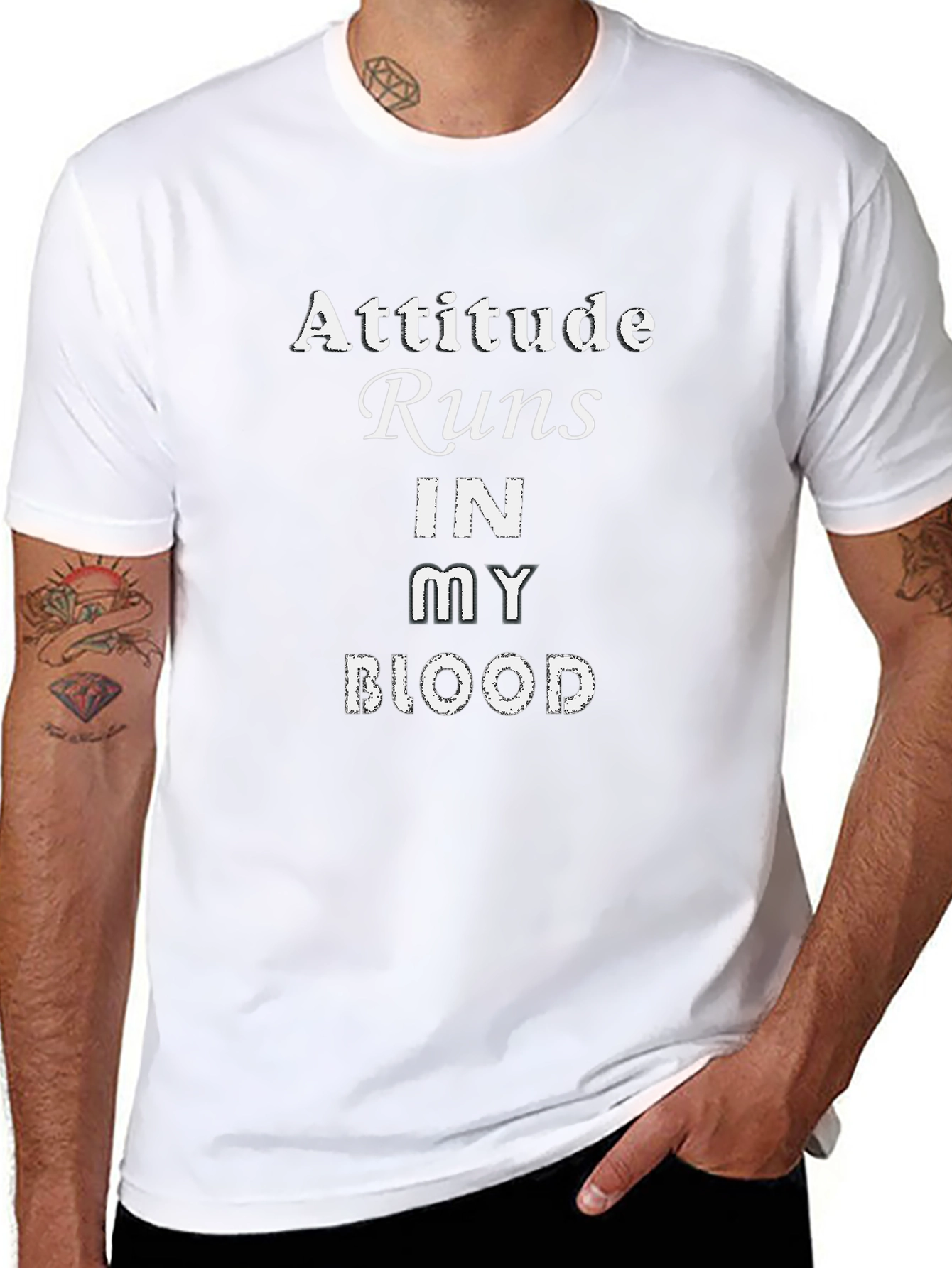 Attitude Runs In My Blood Graphic Tee
