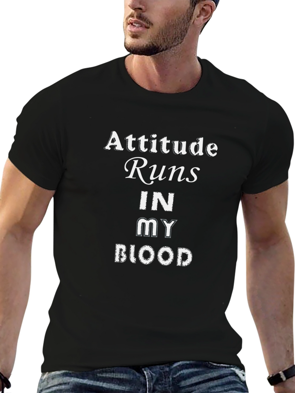 Attitude Runs In My Blood Graphic Tee