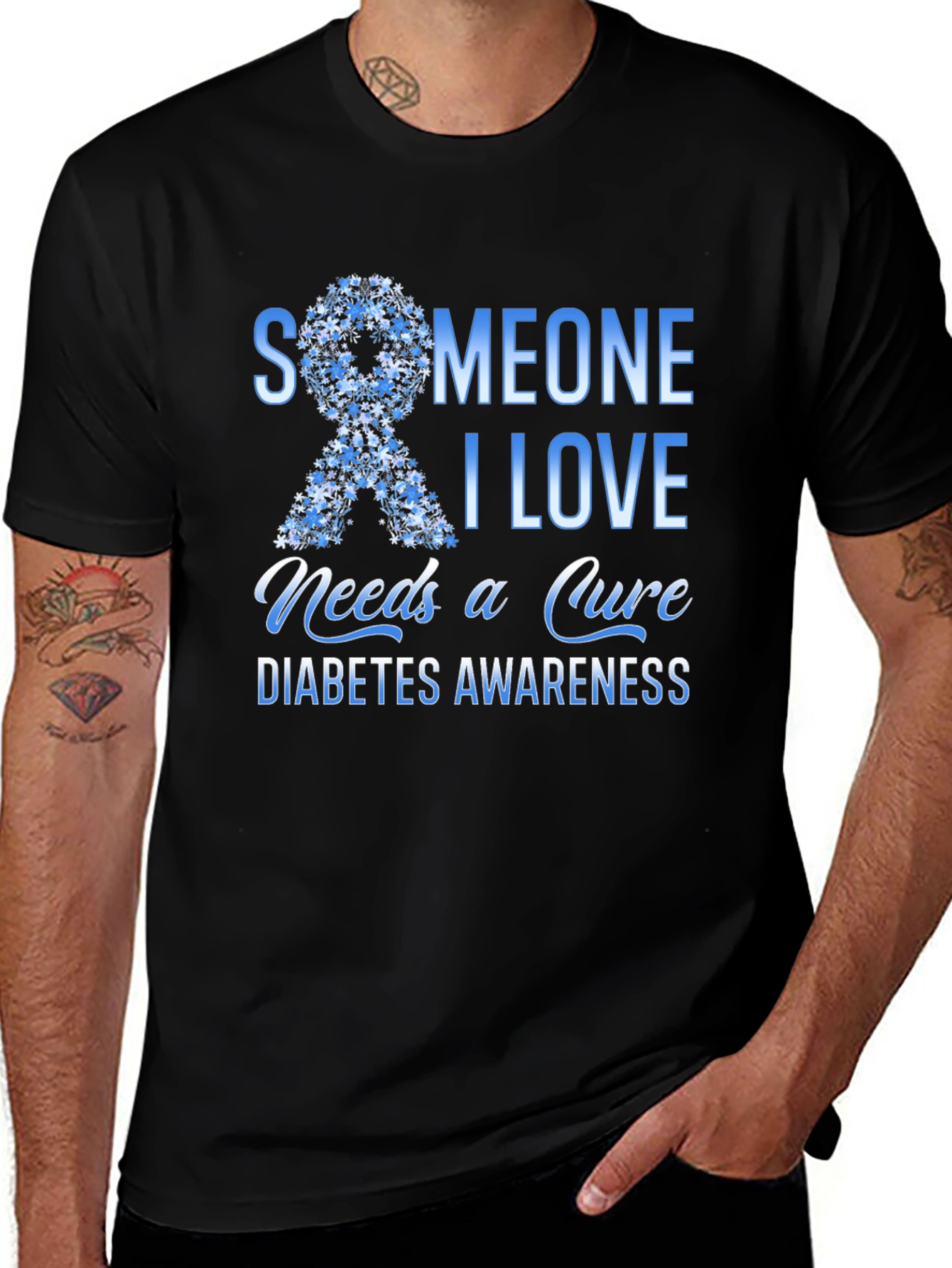Diabetes Awareness T-Shirt: Someone I Love Needs a Cure
