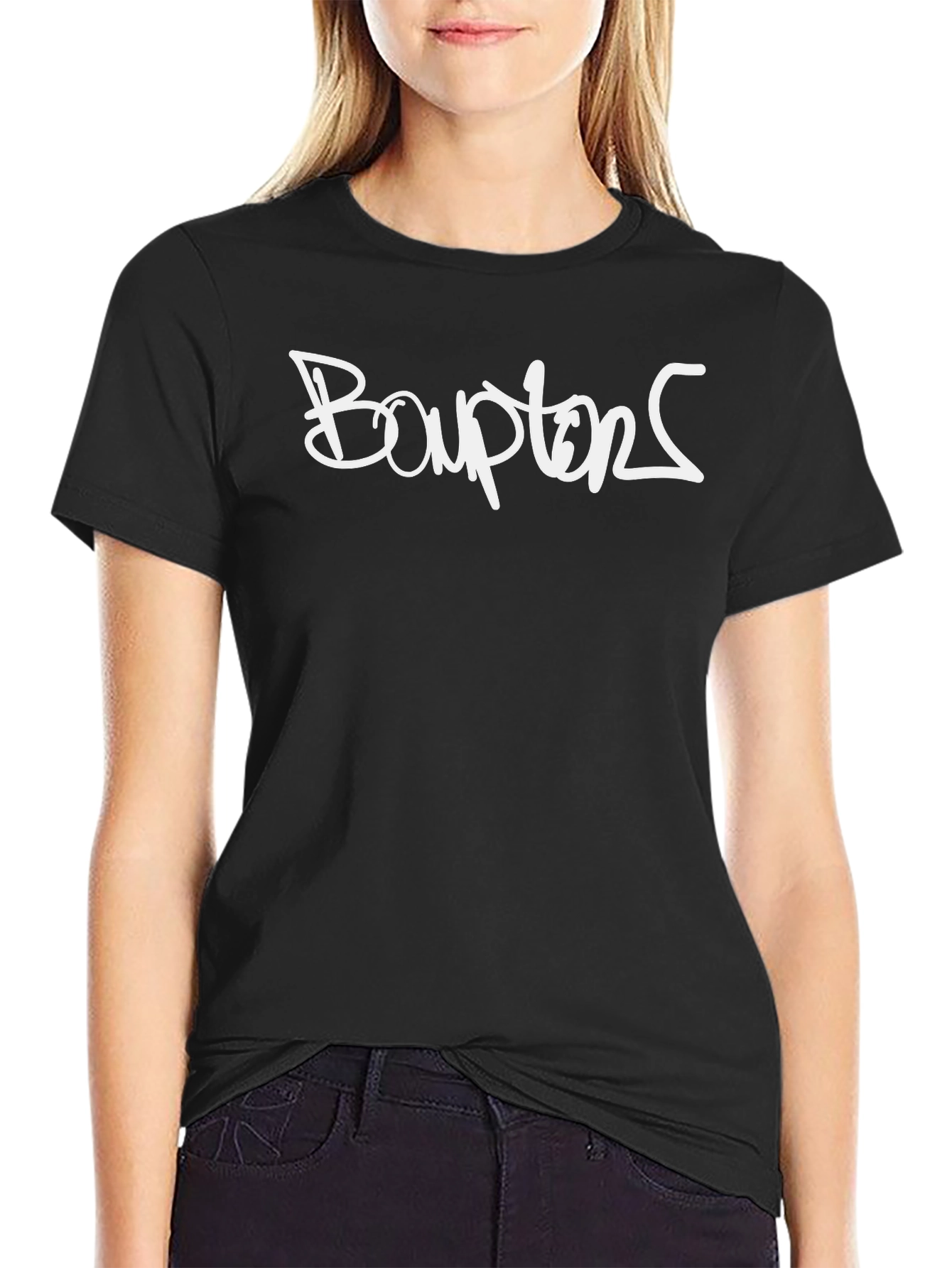 Bouptons Graphic Black T-Shirt