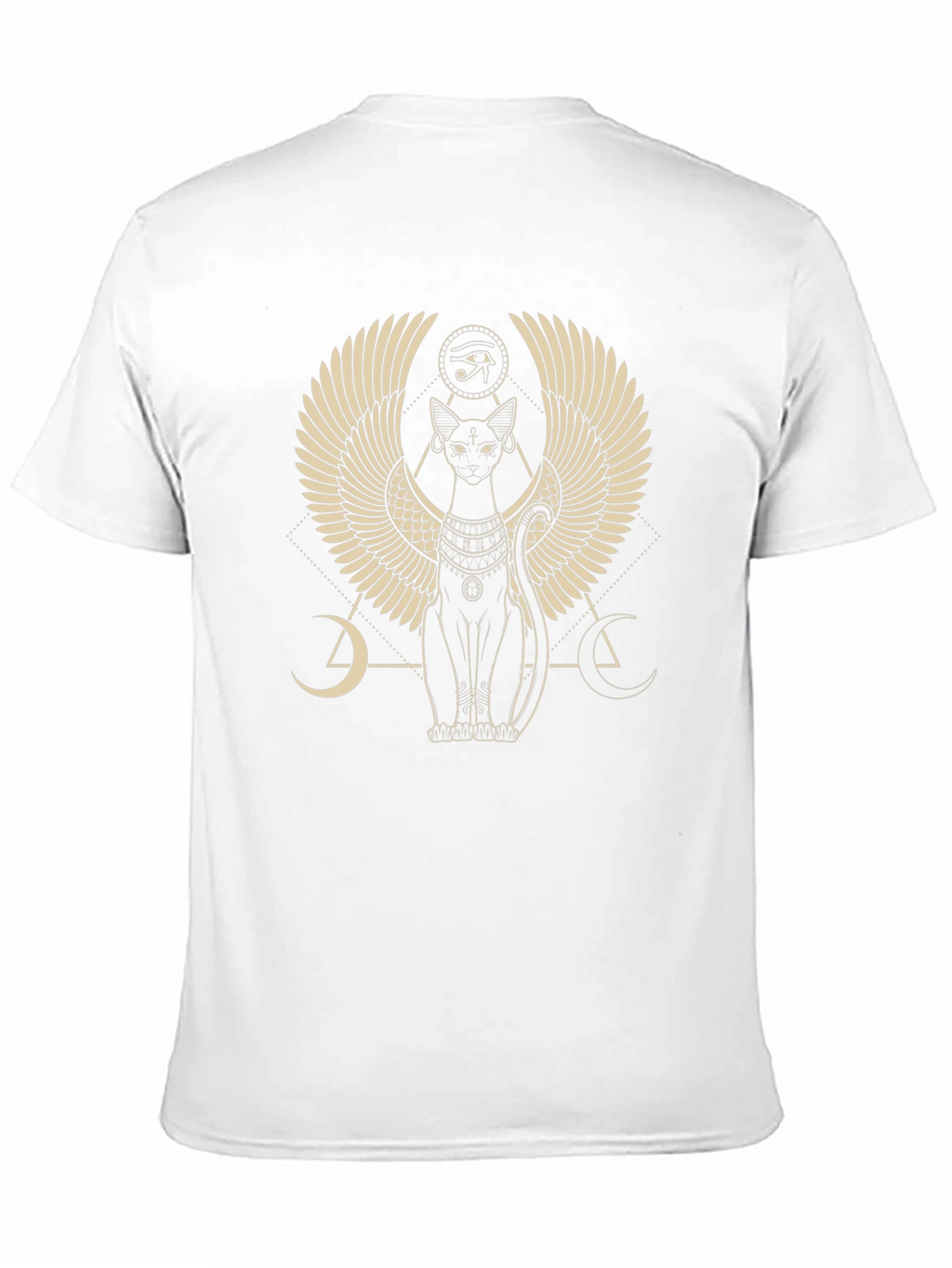Egyptian Cat Winged Graphic T-Shirt