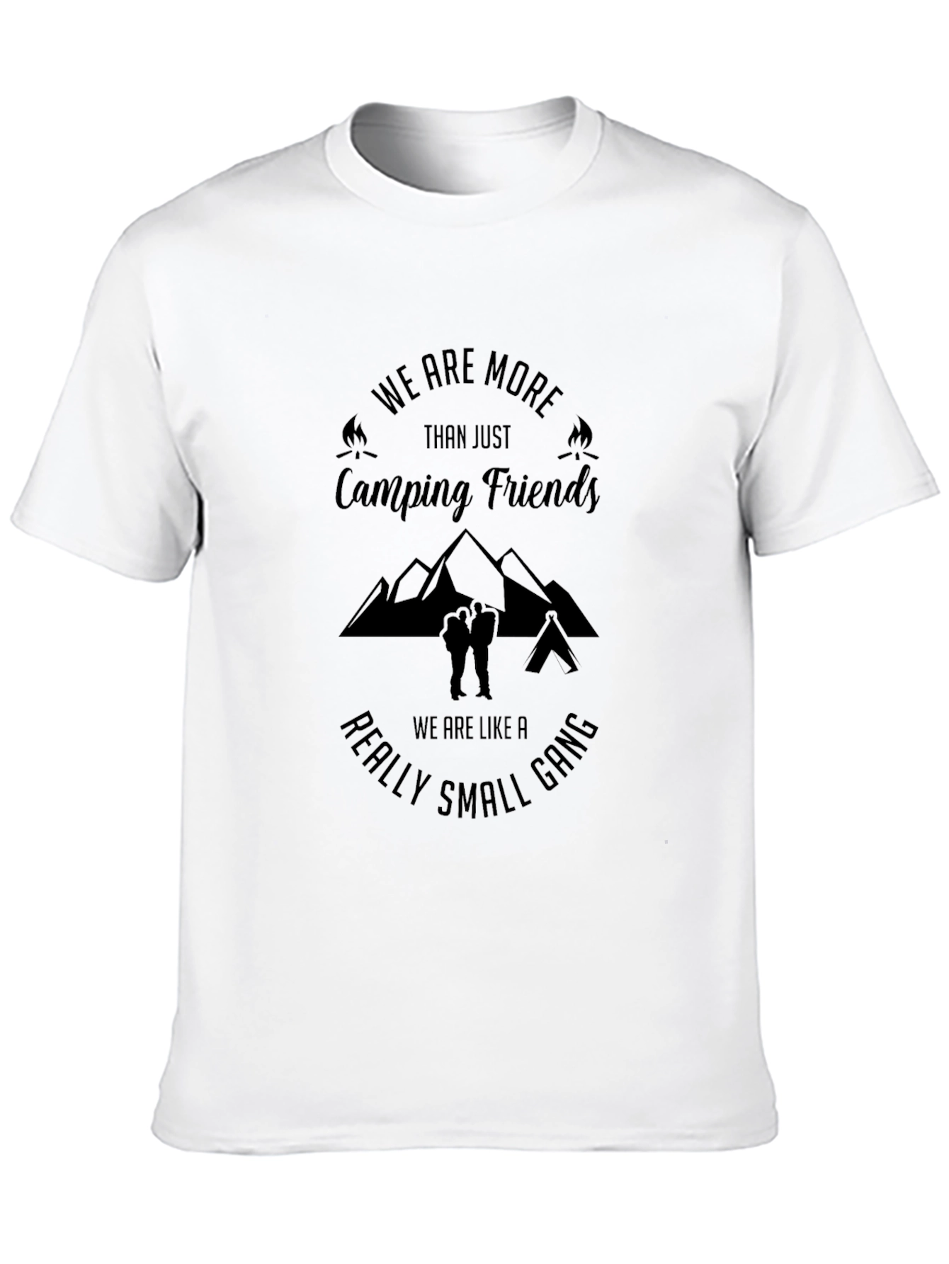 Camping Friends T-Shirt - Small Gang Adventure Tee