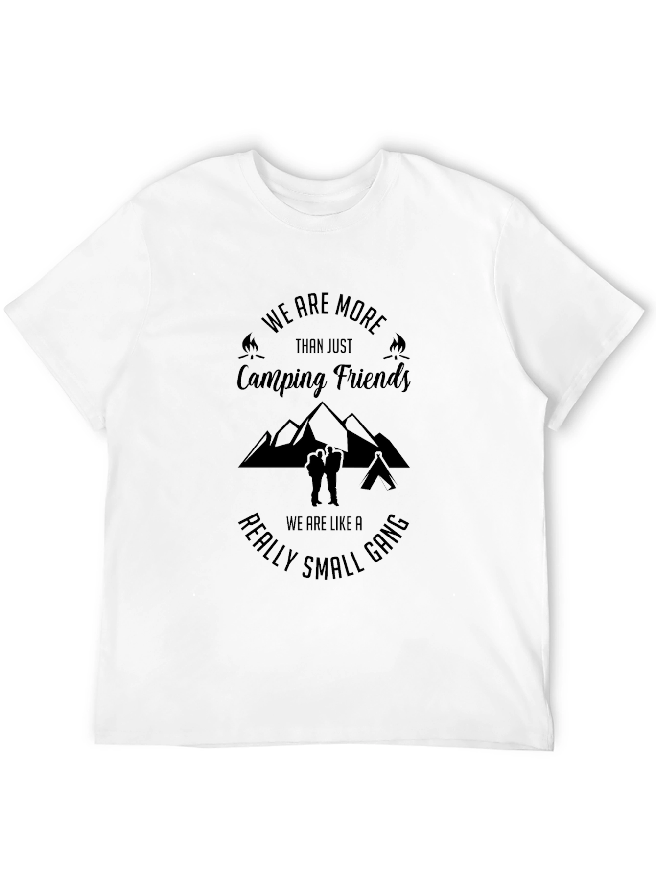 Camping Friends T-Shirt - Small Gang Adventure Tee
